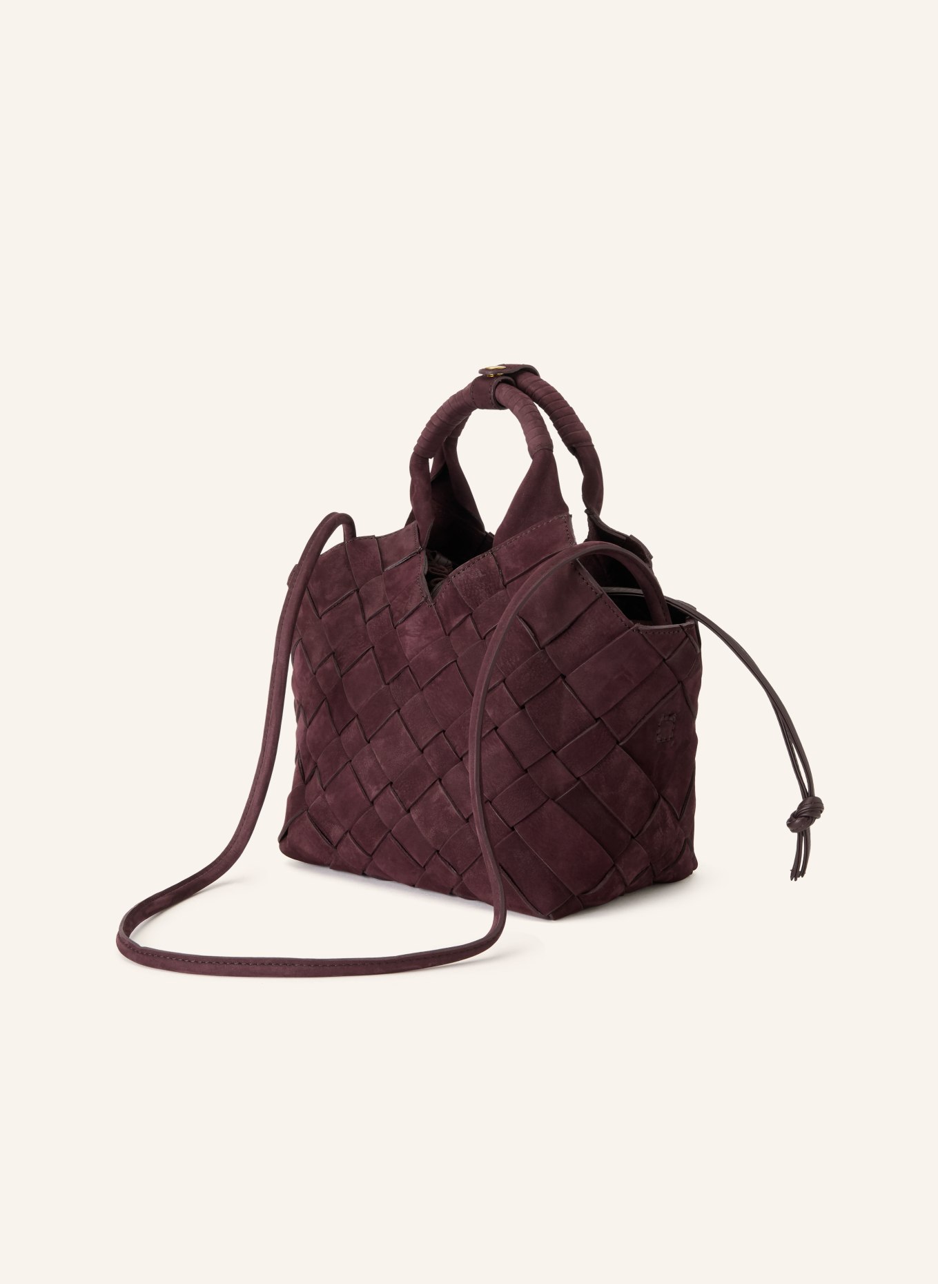 CALA JADE Sac à main MISU avec pochette: ROUGE FONCÉ / OR