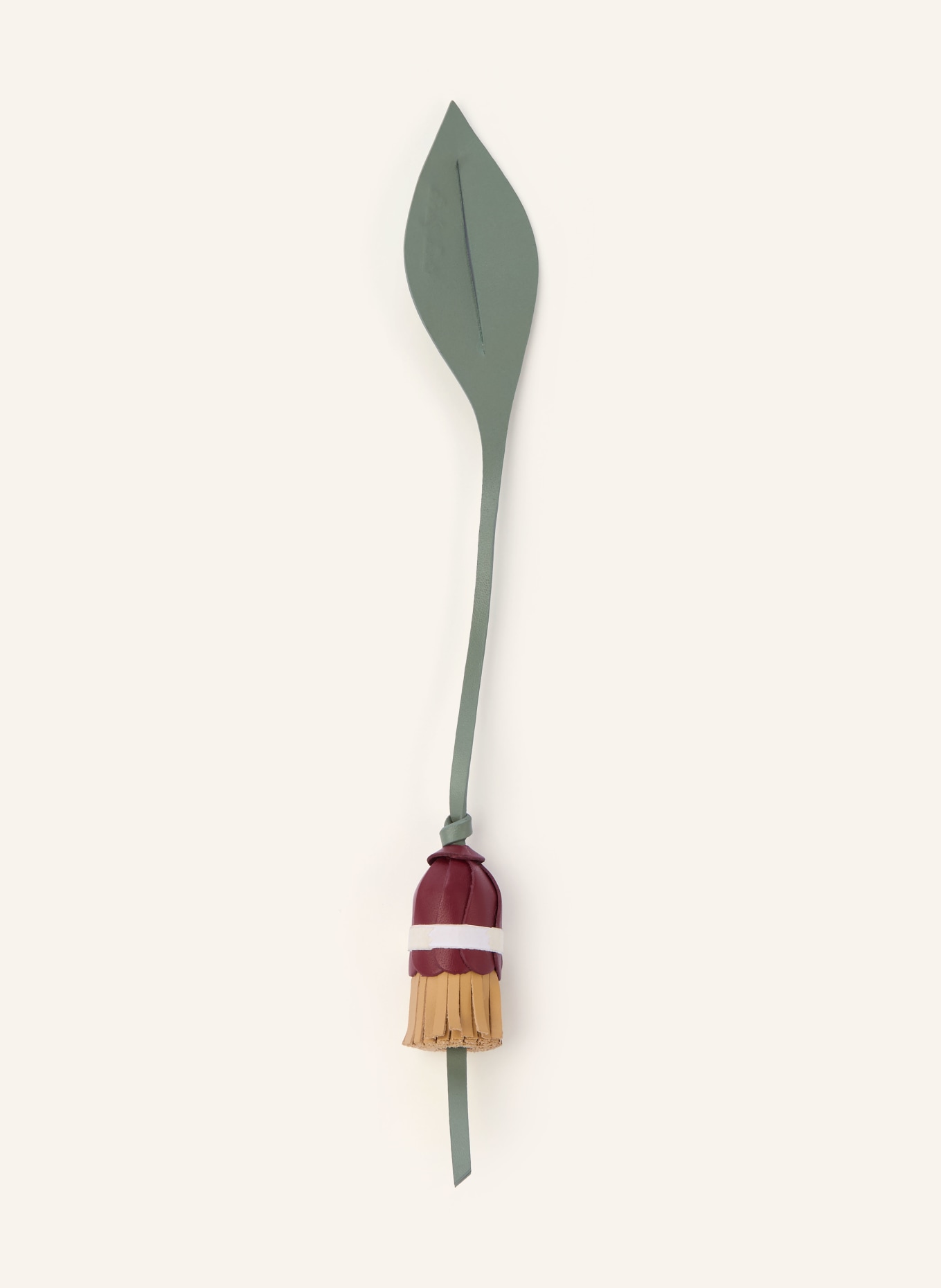 CALA JADE Tassenhanger BLOOM: DONKERROOD / BEIGE / GROEN
