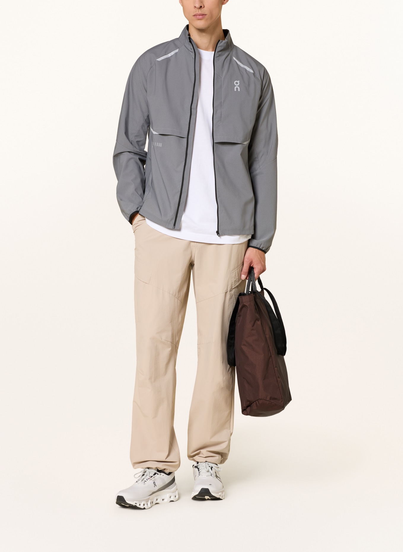 On Shoppers TOTE PACK 25 l: MARRON FONCÉ / ZILVER / ZWART