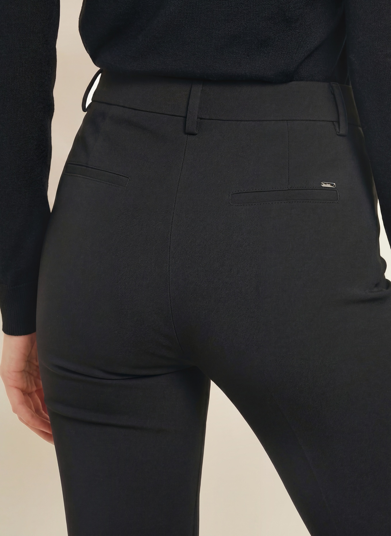 BRAX Bootcut broek SHAKIRA van jersey: ZWART