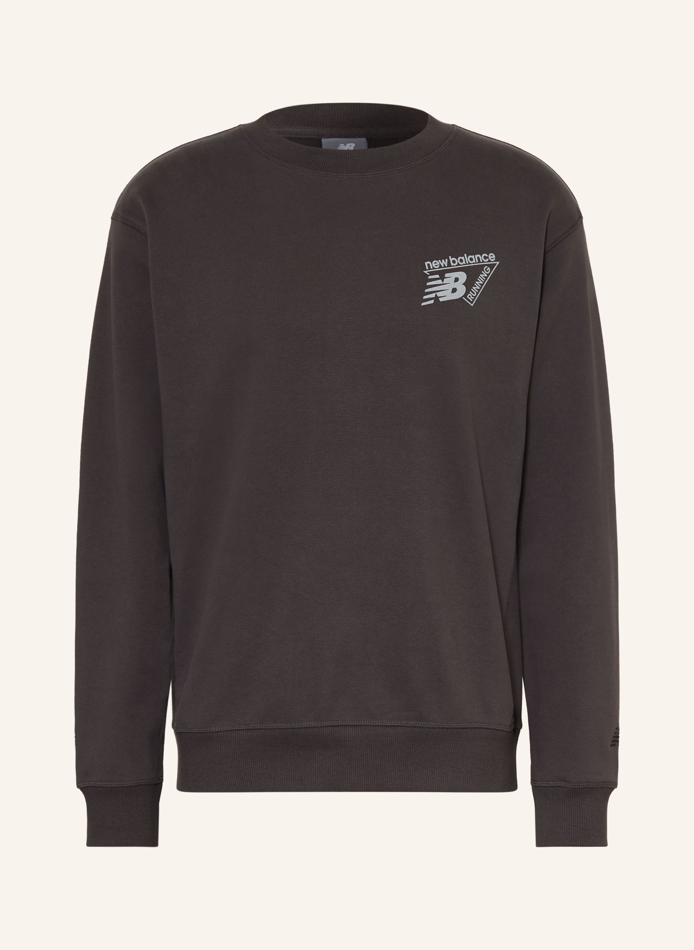 new balance Sweatshirt: SCHWARZ / HELLGRAU