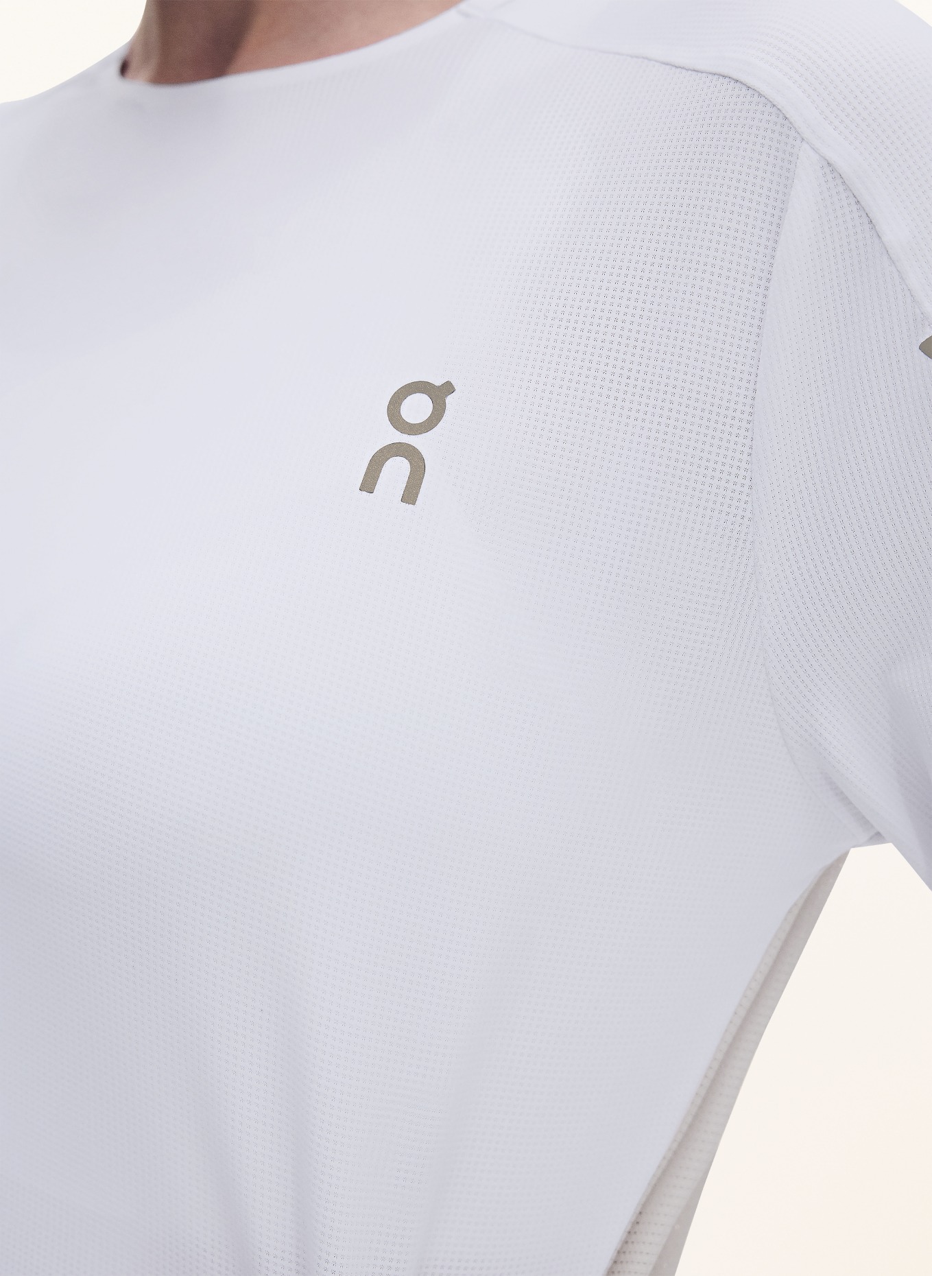 On Trainingsshirt PERFORMANCE: WIT / LICHTGRIJS