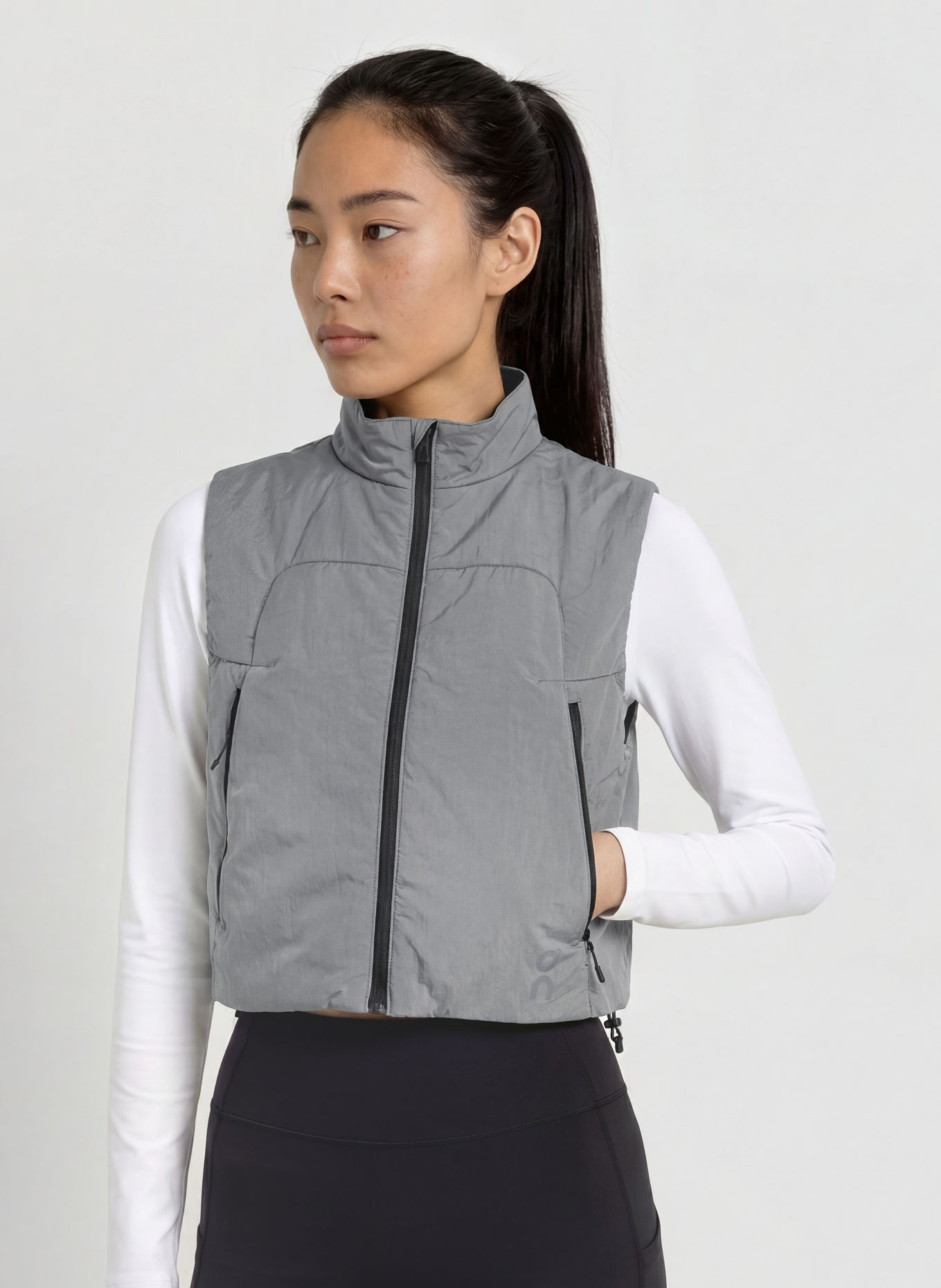 On Hardloopbodywarmer PERFORMANCE VOLT: GRIJS
