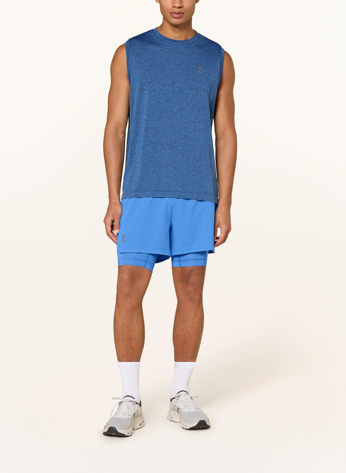 On 2-in-1-Trainingsshorts TRAIN: BLAU