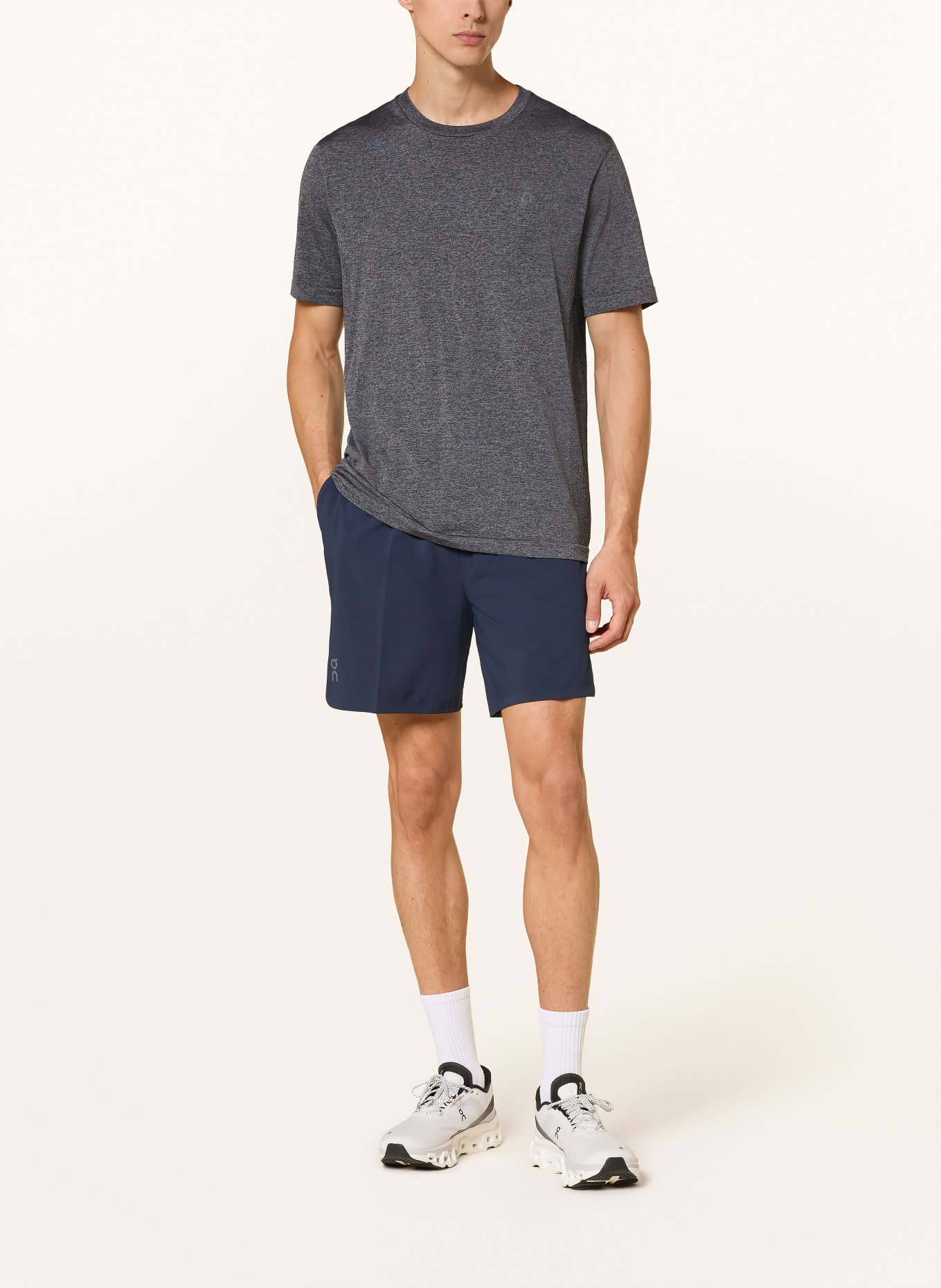 On Training shorts: DARK BLUE