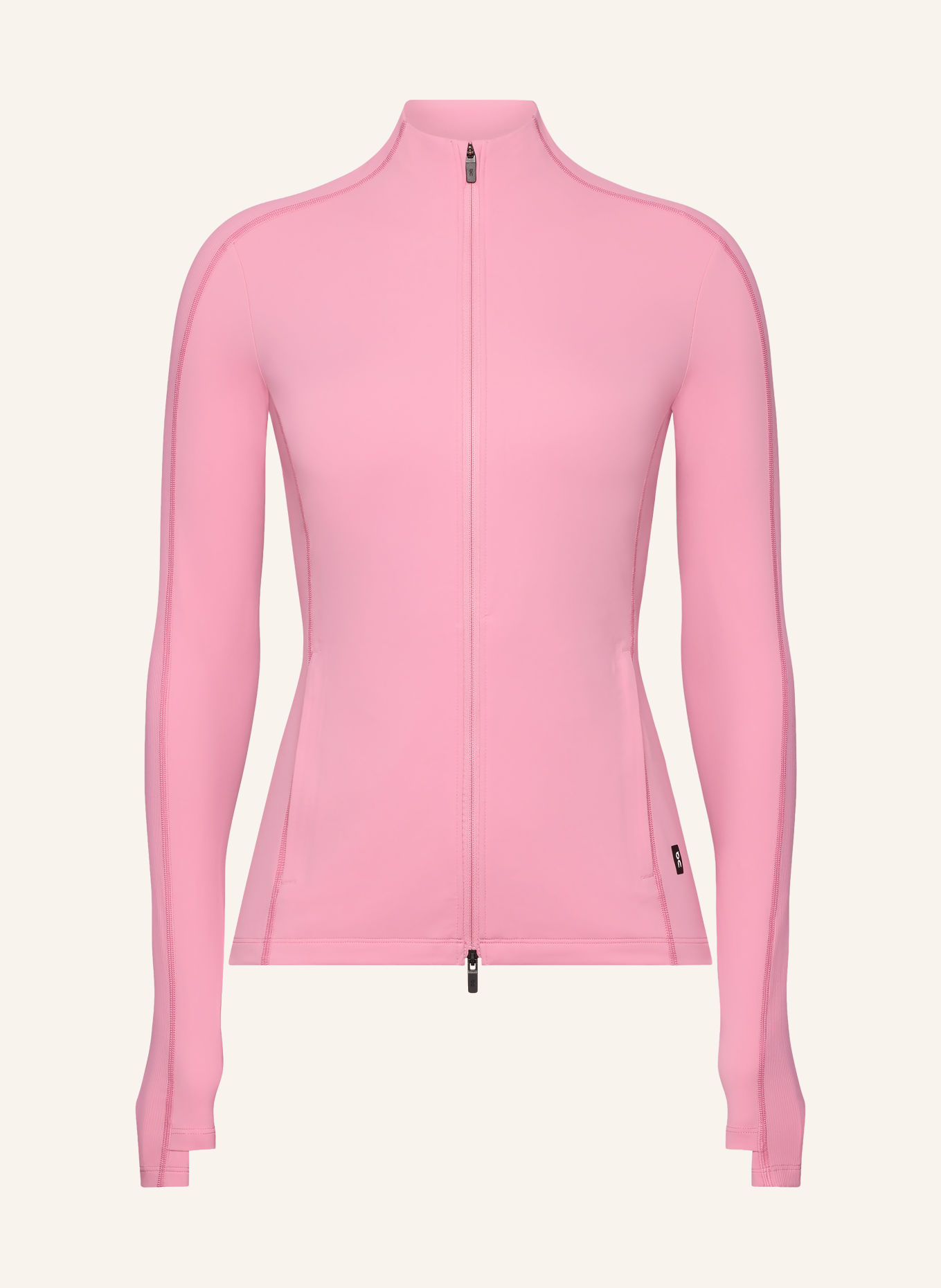 On STUDIO Training jacket: PINK