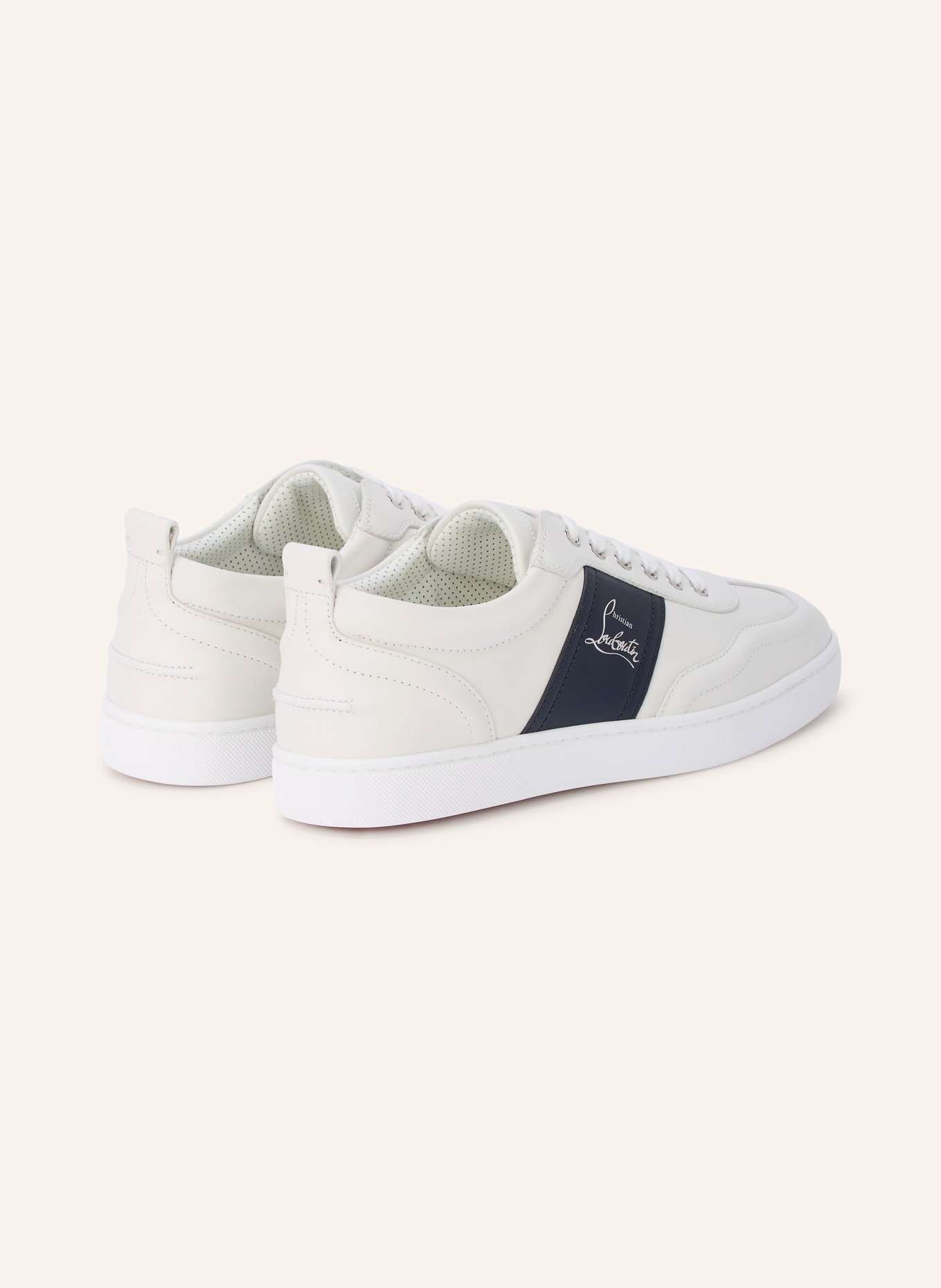 Christian Louboutin Sneaker RETERO: WEISS / DUNKELBLAU