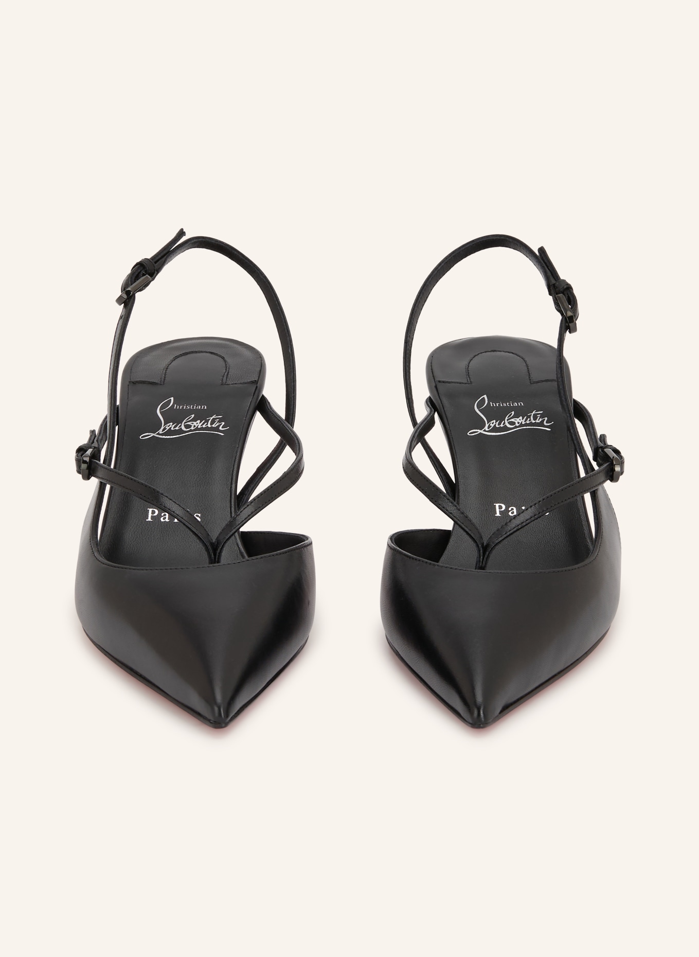 Christian Louboutin Slingbacks TWISTISSIMO 60: NOIR