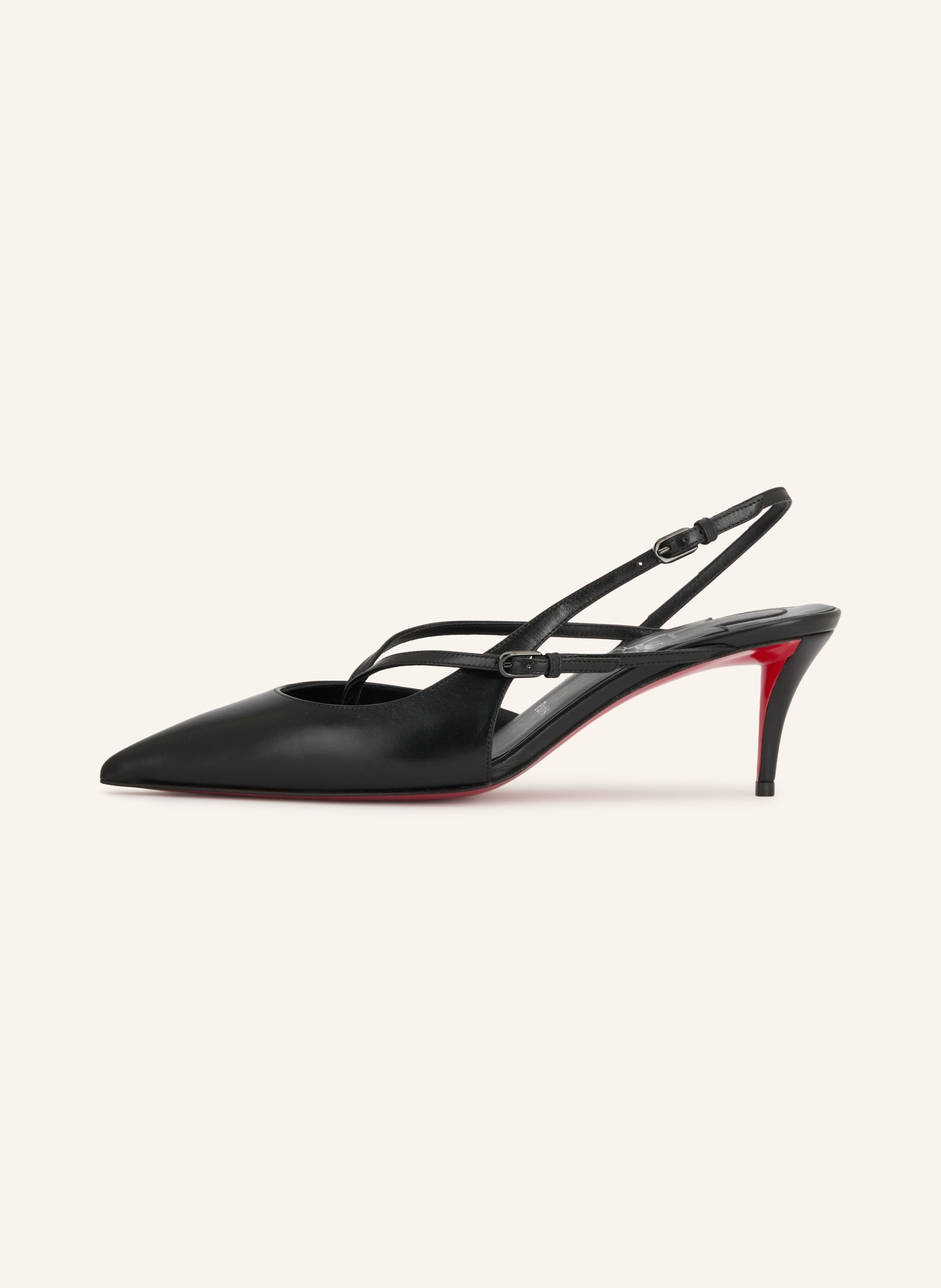 Christian Louboutin Slingbacks TWISTISSIMO 60: NOIR