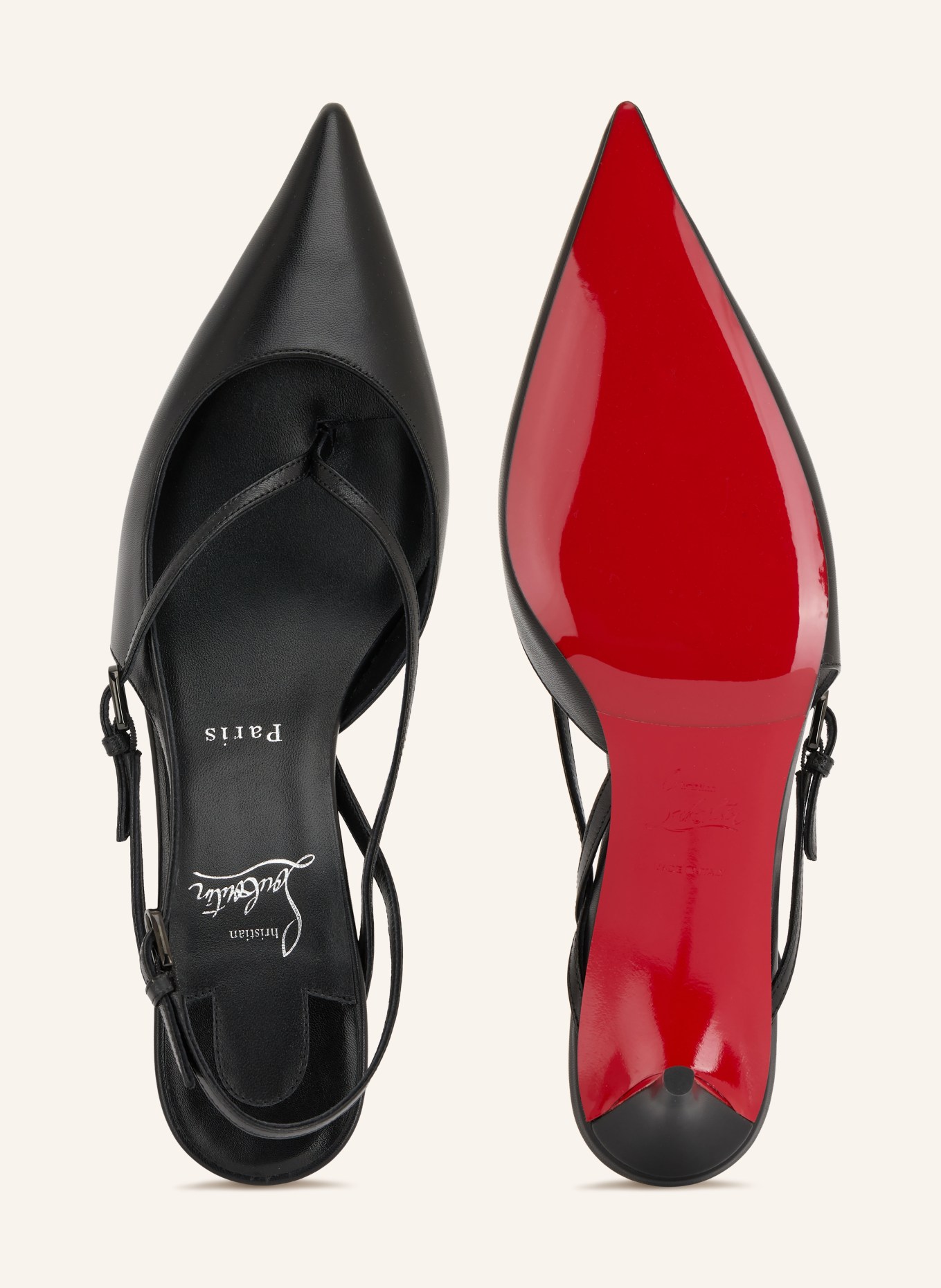 Christian Louboutin Slingbacks TWISTISSIMO 60: NOIR