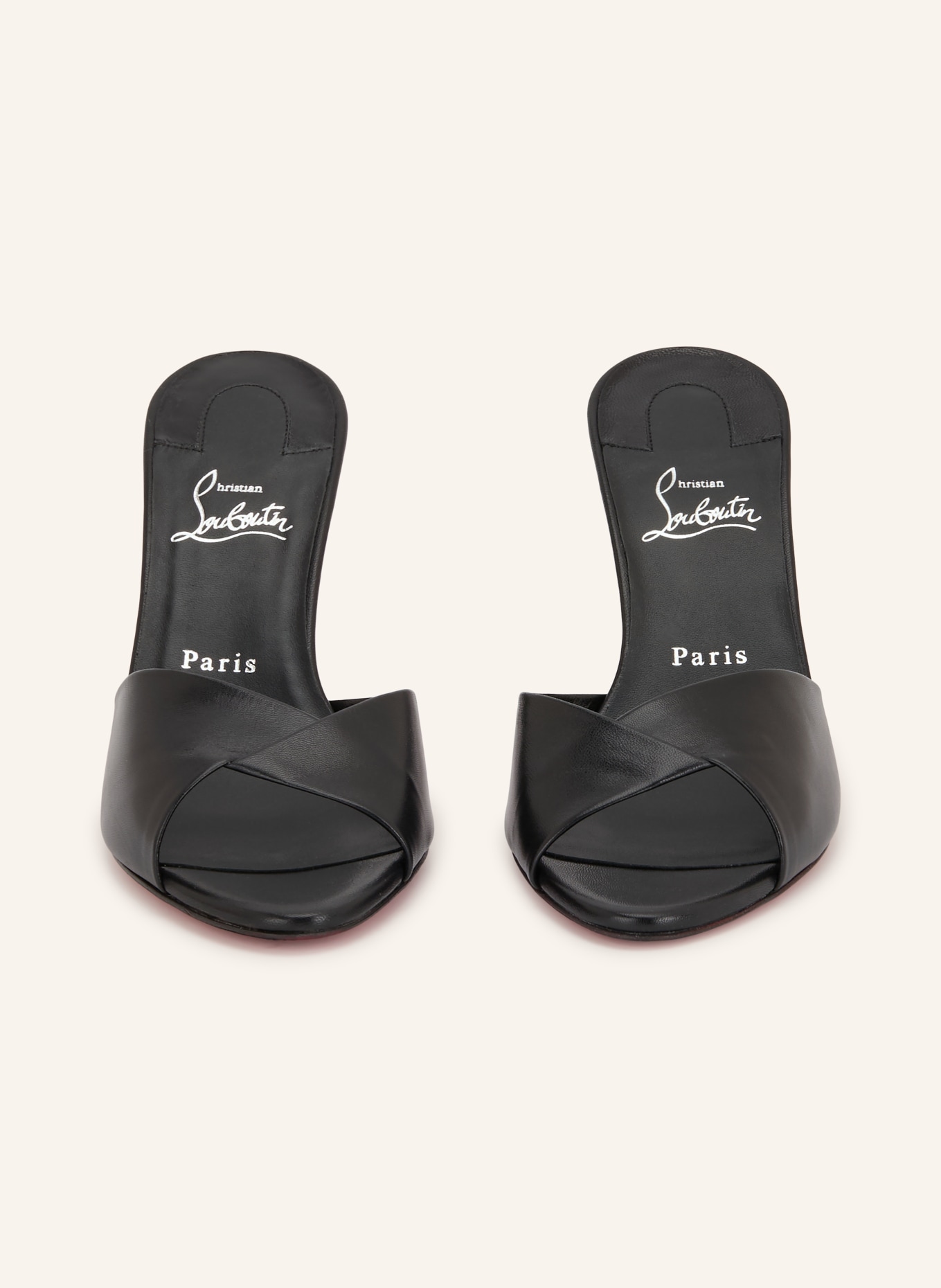 Christian Louboutin Mule FANNY SLIDE 85: CZARNY