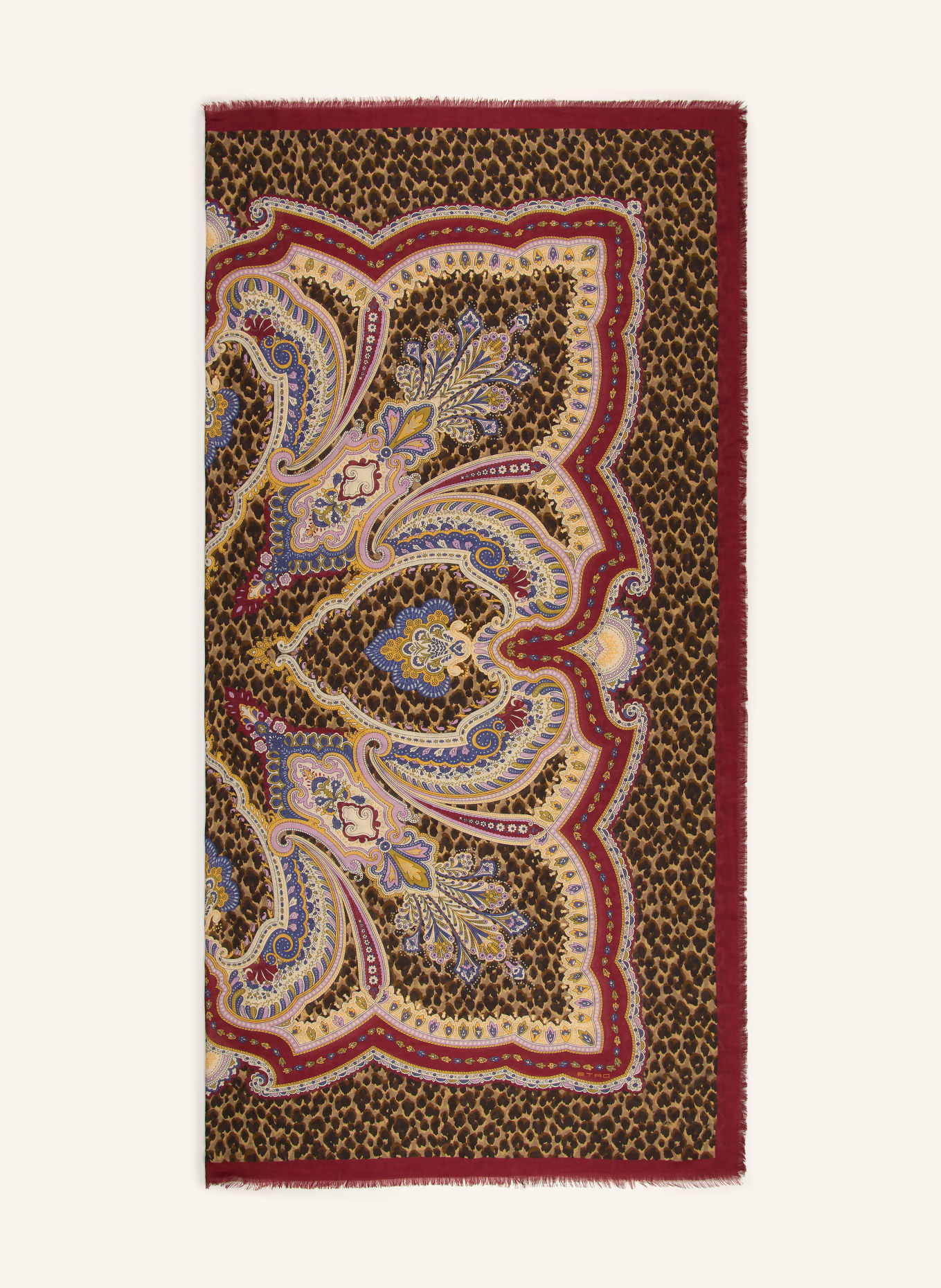 ETRO Tuch: BEIGE / DUNKELROT / BLAU
