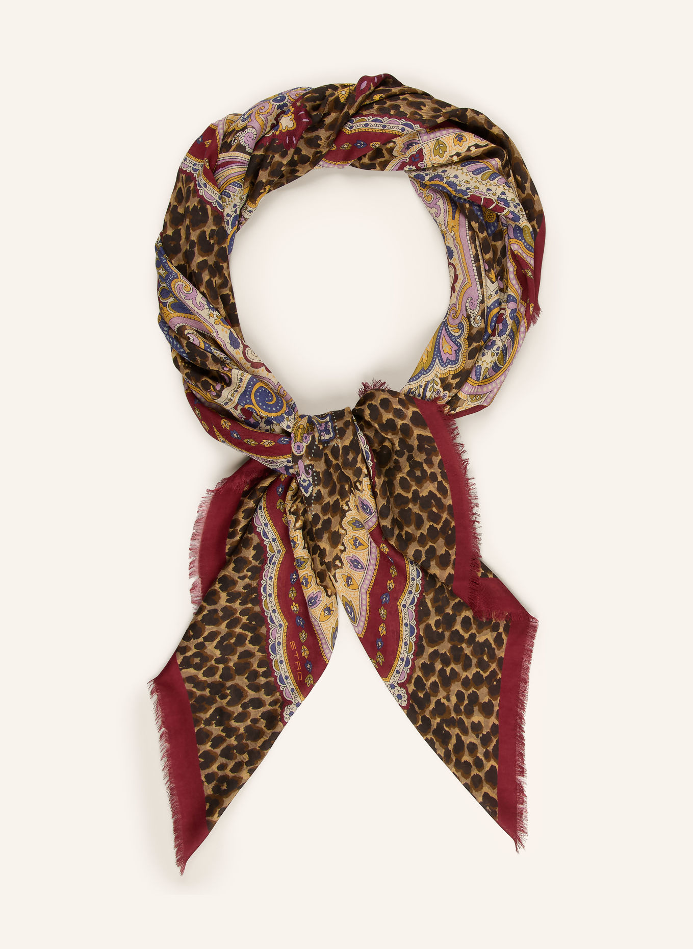 ETRO Tuch: BEIGE / DUNKELROT / BLAU