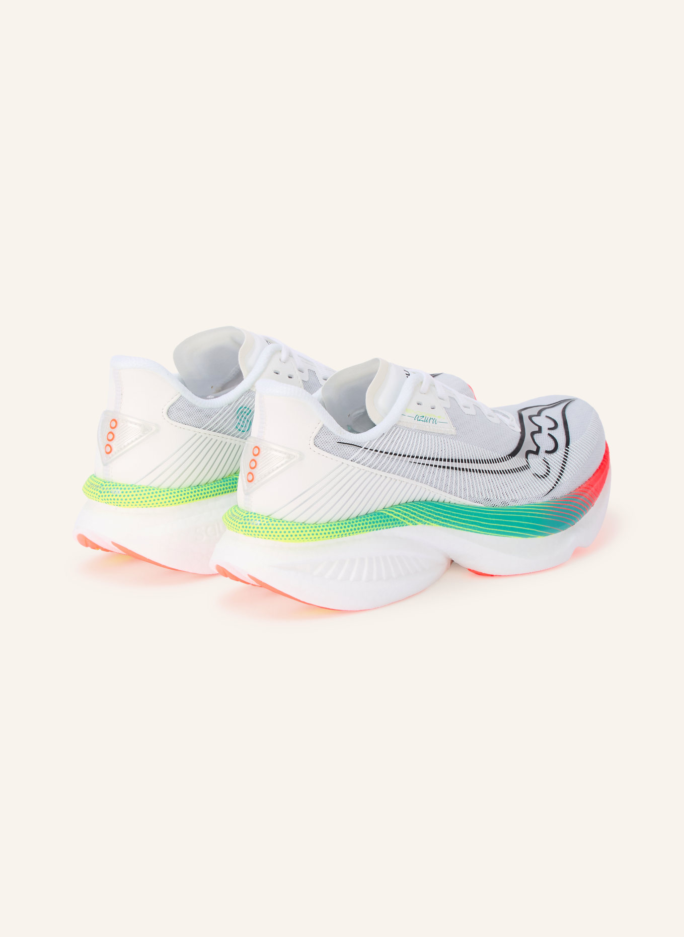 saucony ENDORPHIN AZURA Running Shoes: WHITE / SILVER / BLACK