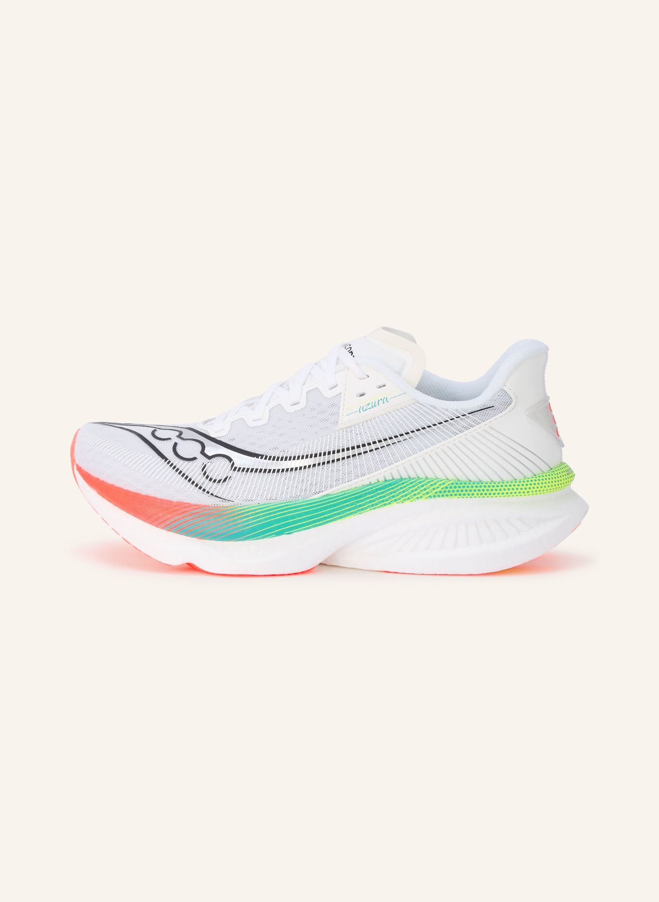 saucony ENDORPHIN AZURA Running Shoes: WHITE / SILVER / BLACK