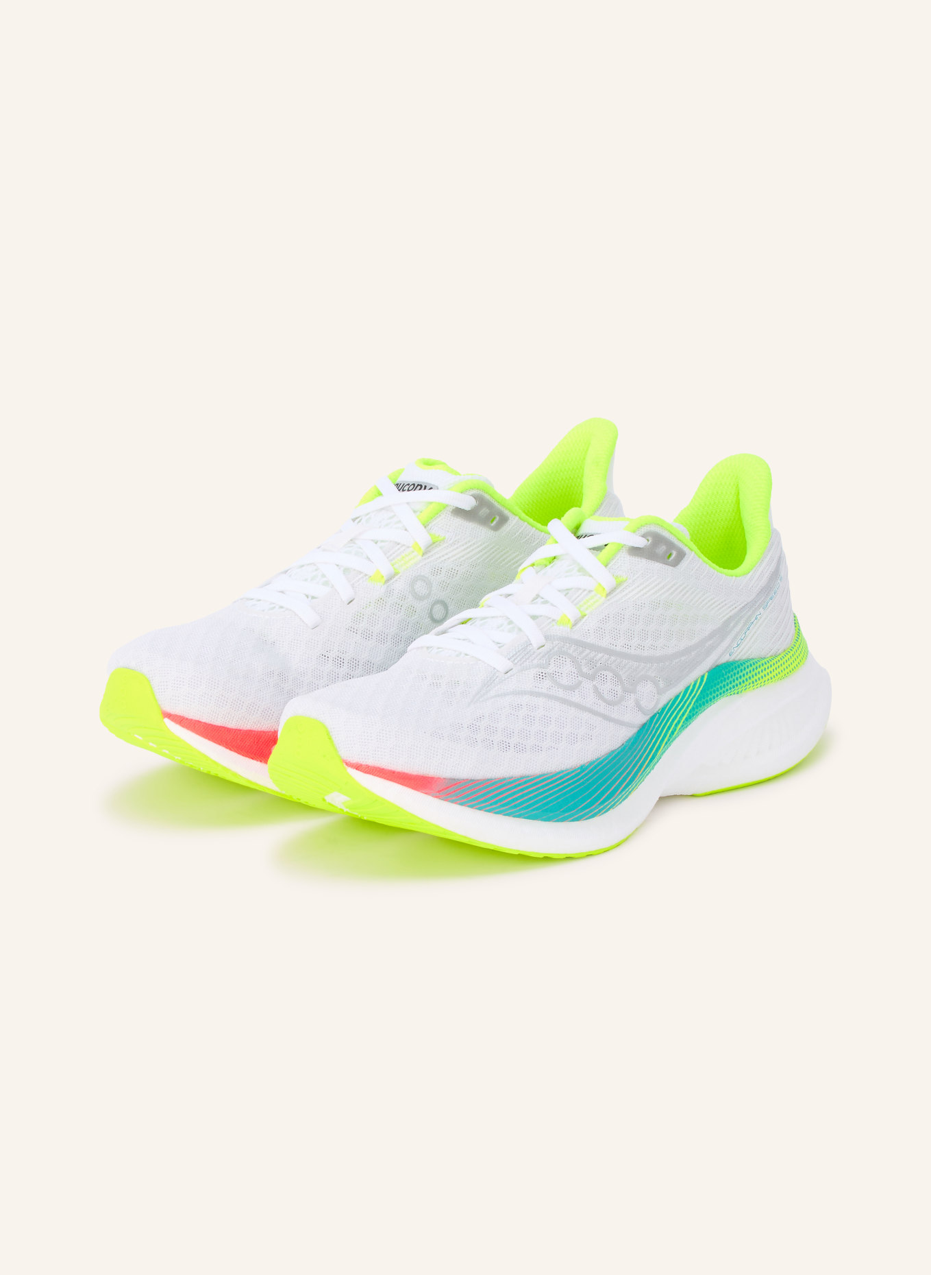 saucony Buty do biegania ENDORPHIN SPEED 5: BIAŁY / SREBRNY / JASKRAWY ŻÓŁTY