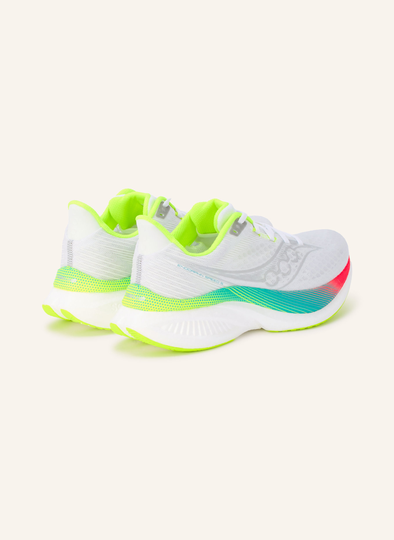 saucony Buty do biegania ENDORPHIN SPEED 5: BIAŁY / SREBRNY / JASKRAWY ŻÓŁTY