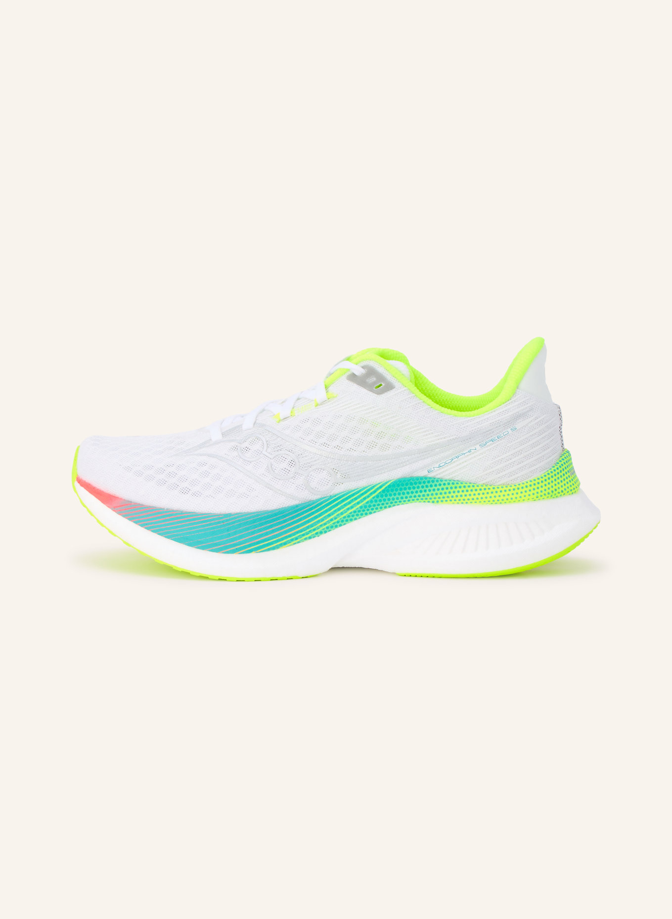 saucony Buty do biegania ENDORPHIN SPEED 5: BIAŁY / SREBRNY / JASKRAWY ŻÓŁTY