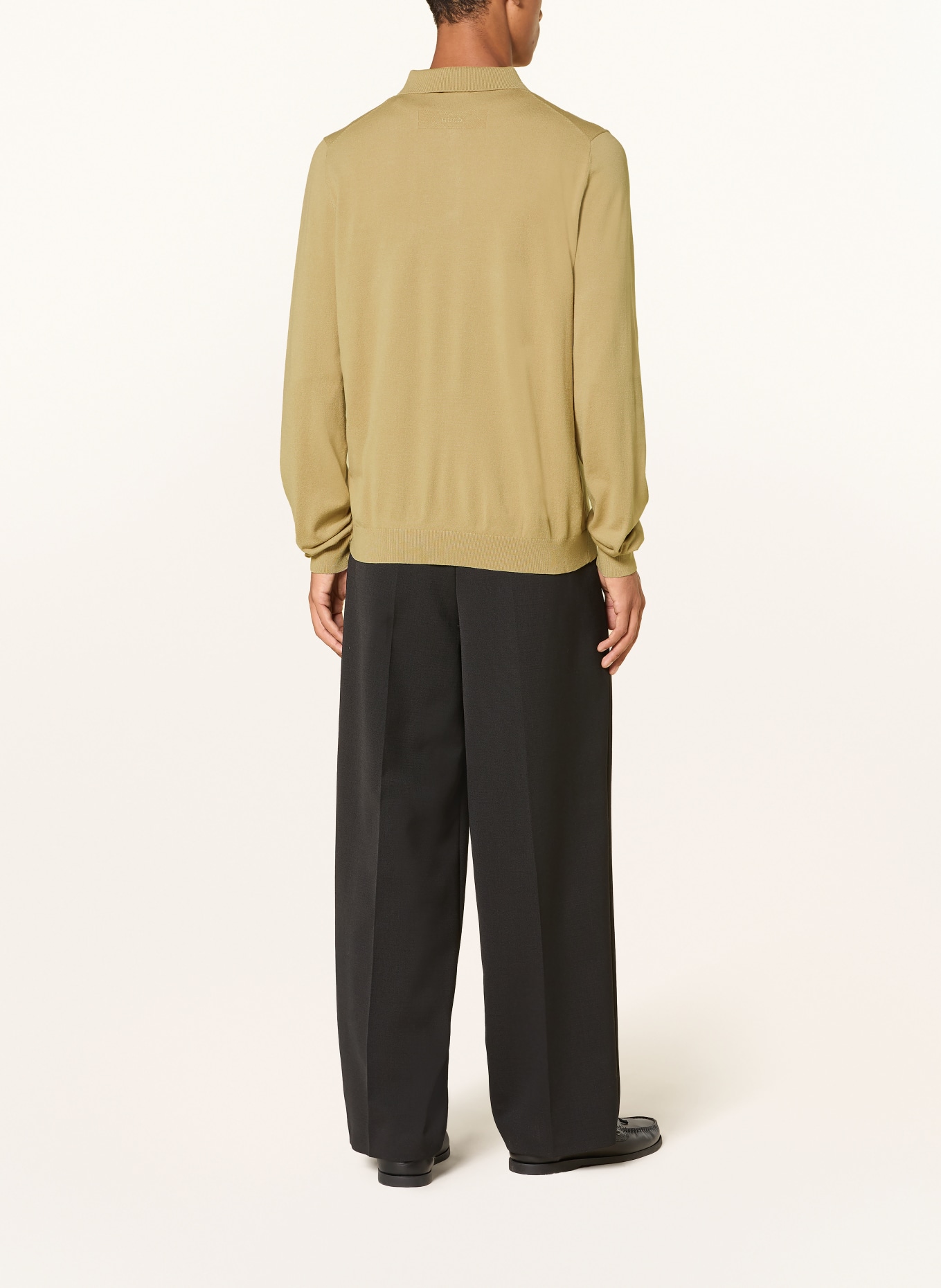 HUGO Stickad kofta SAN JORDAN: BEIGE