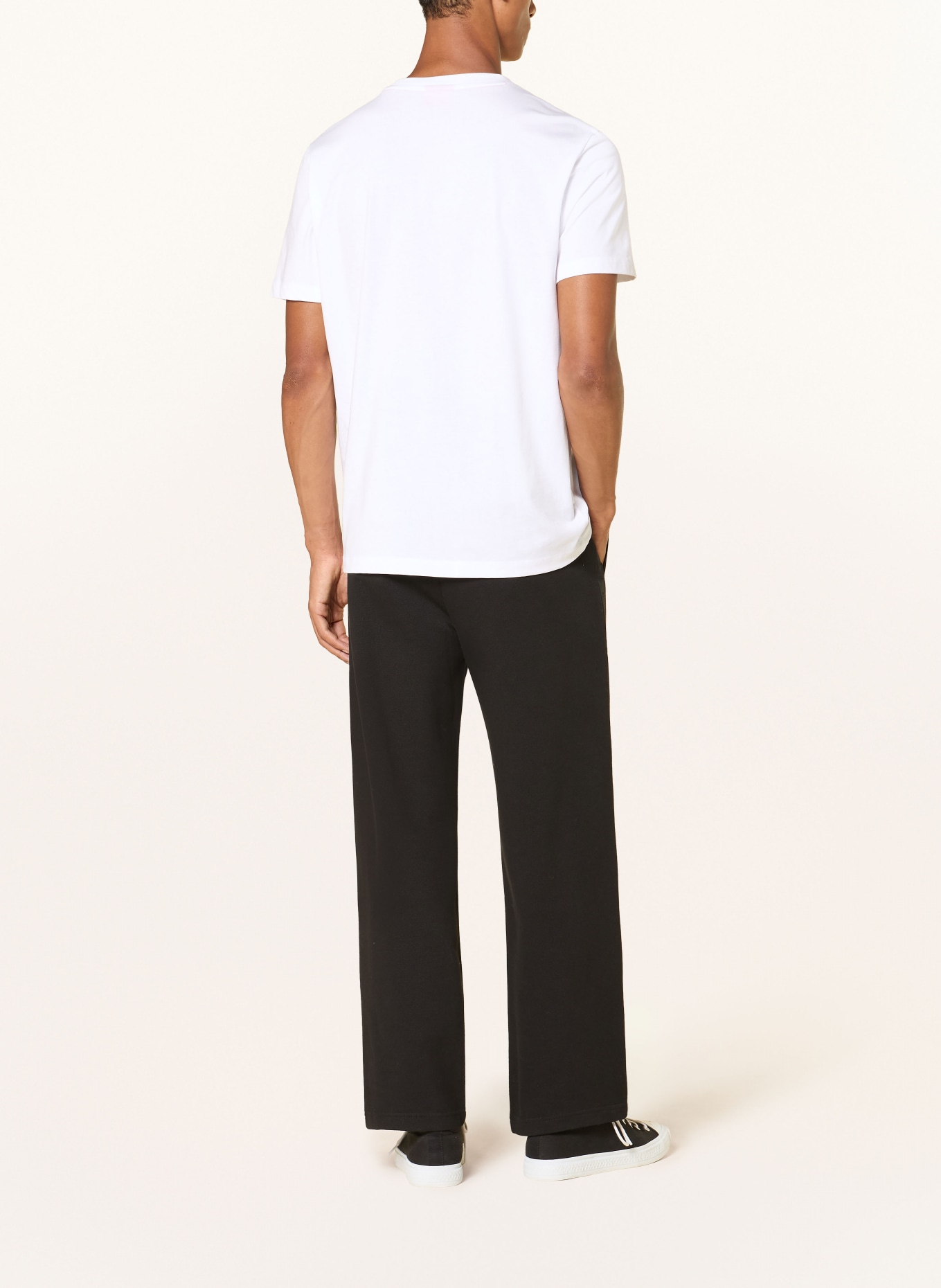 HUGO Tricou DIFLOW: ALB