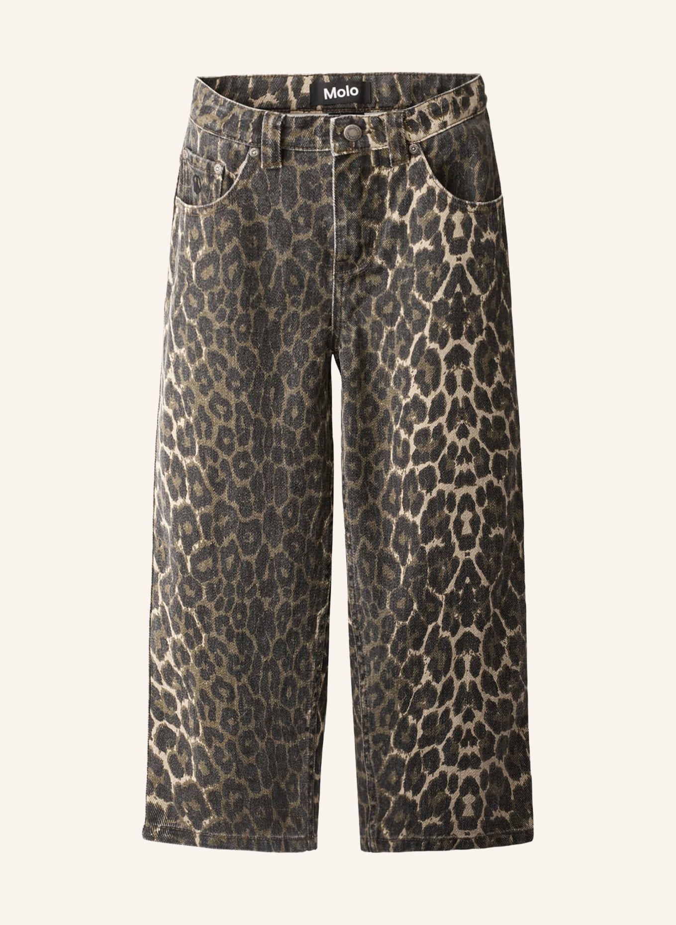 molo ASKA Extra Relaxed Fit Jeans: 9783 BRUSHED LEO
