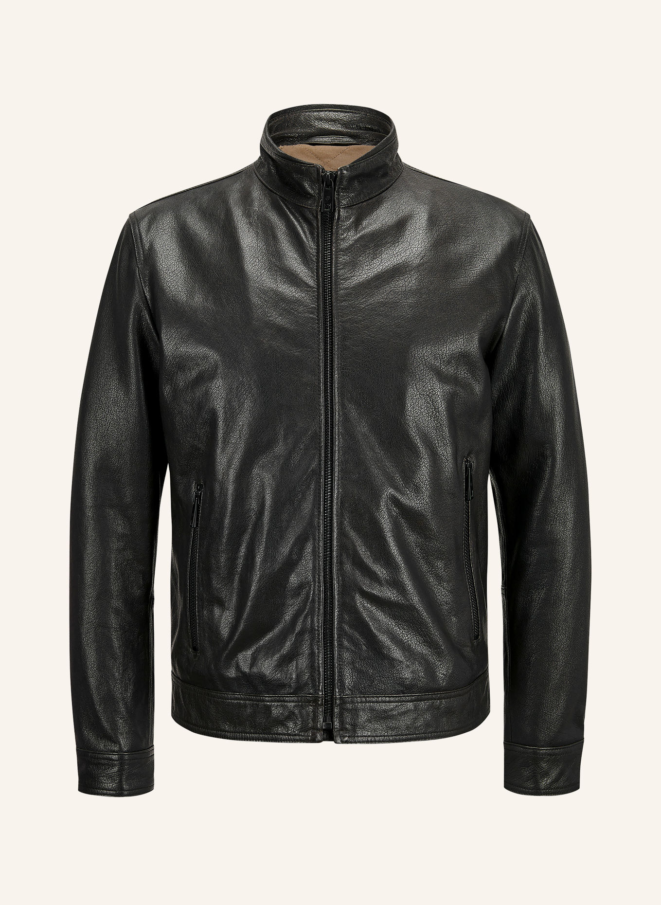 MILESTONE Lederjacke MSJACK: SCHWARZ