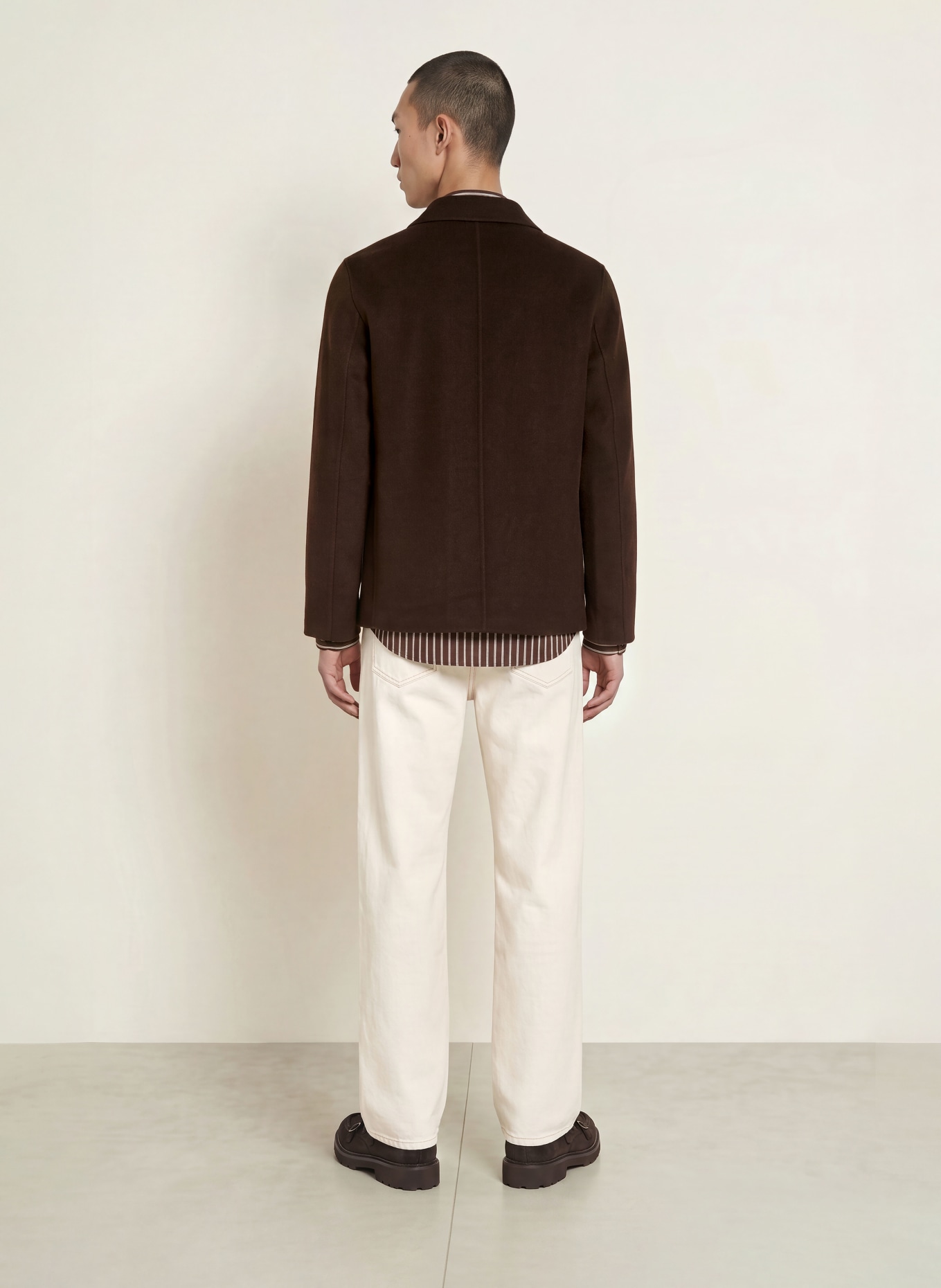 SANDRO Overjacket: DUNKELBRAUN