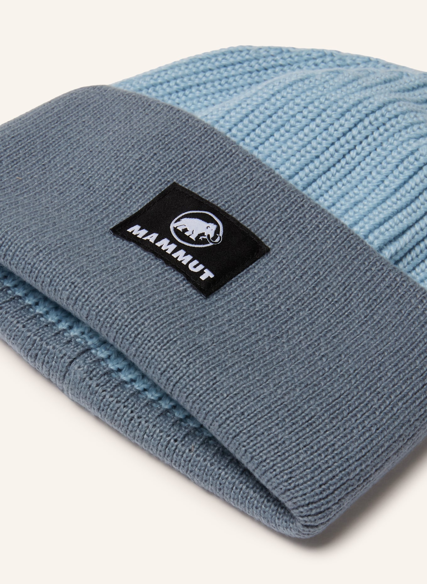 MAMMUT Bonnet HALDIGRAT: BLEU CLAIR / BLEU GRIS / NOIR