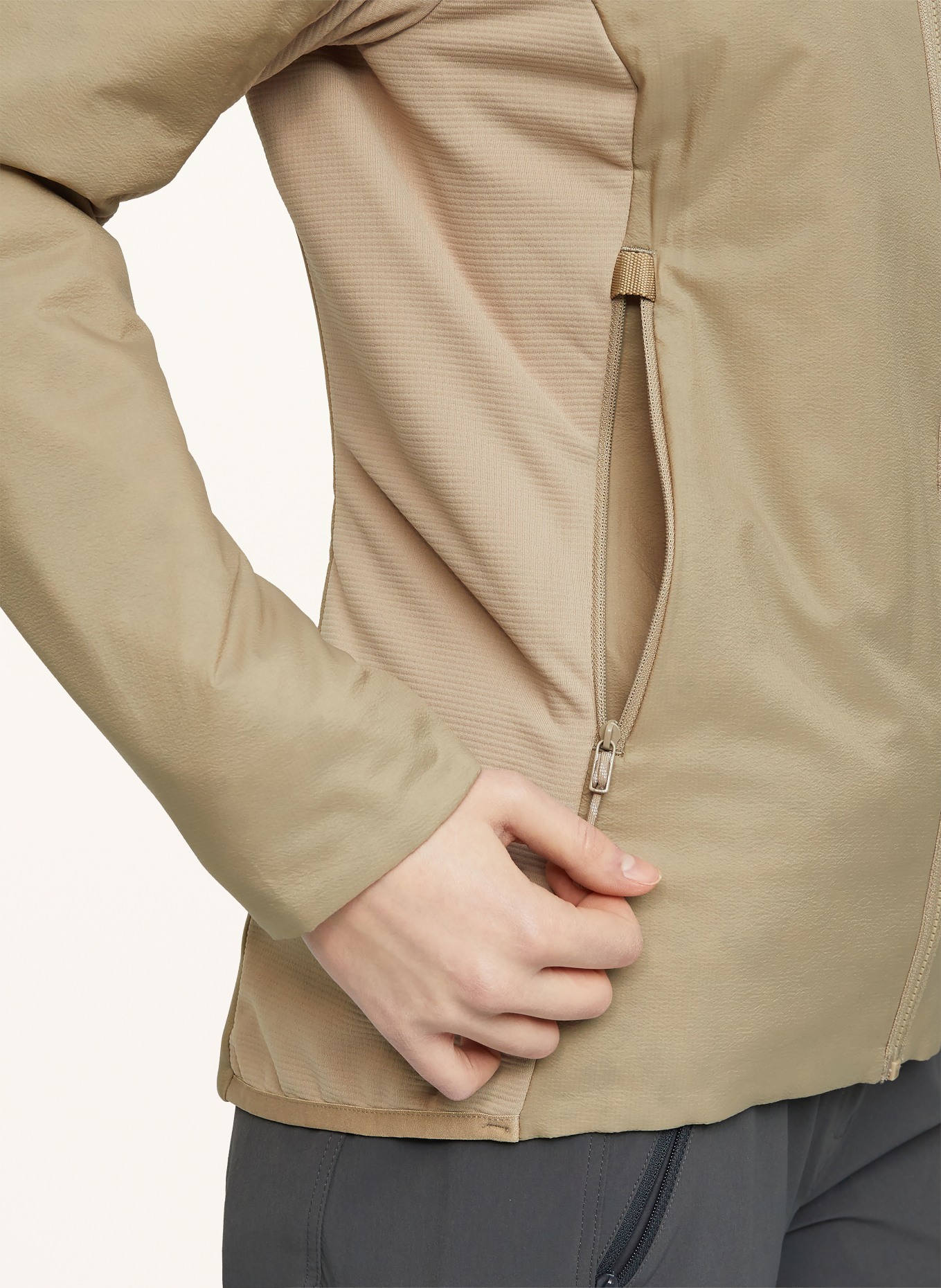 MAMMUT Hybridjacke TREELINE LIGHT IN HOODED: BEIGE