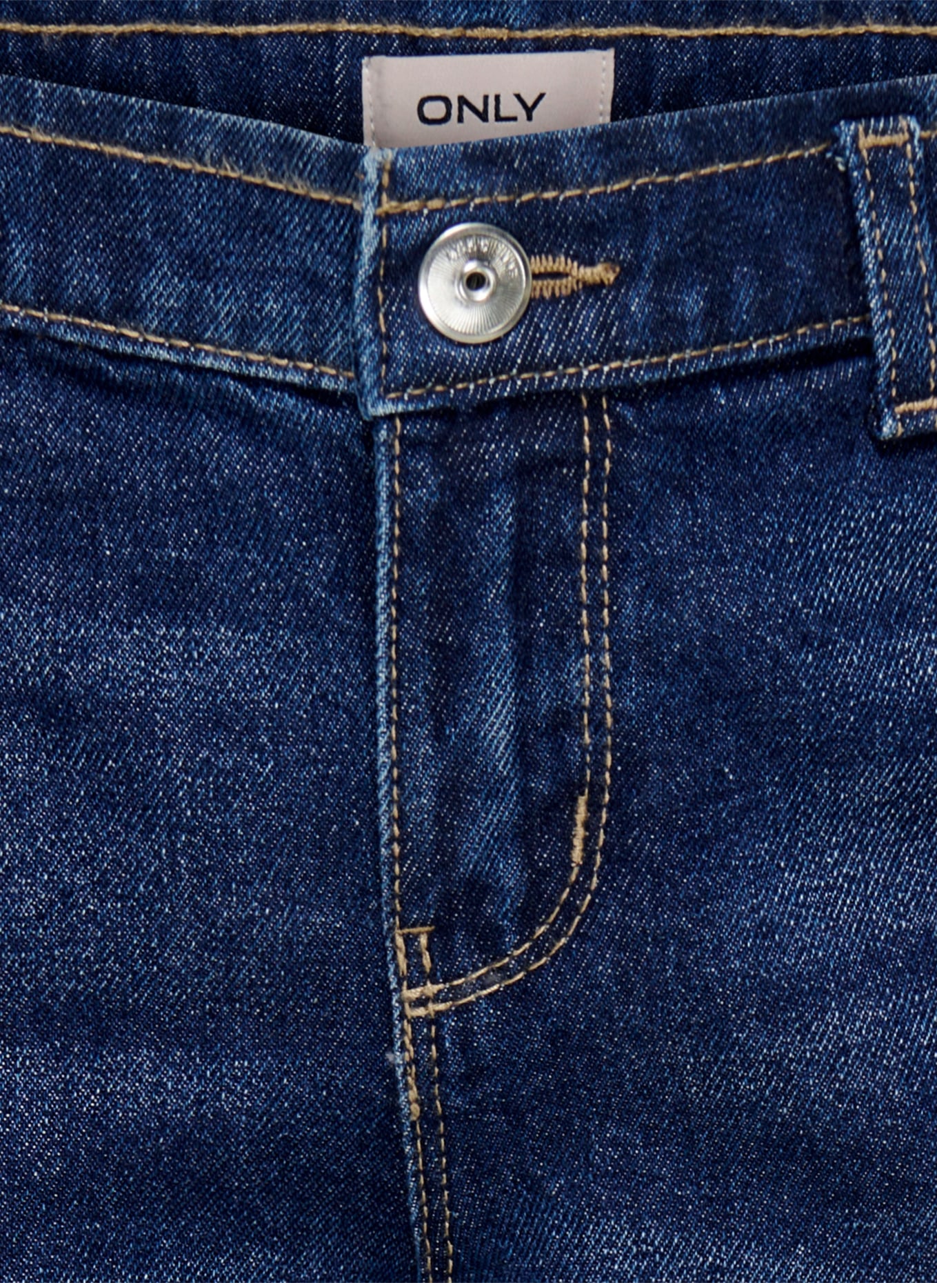 ONLY Jeans i bred pasform: DARK BLUE DENIM