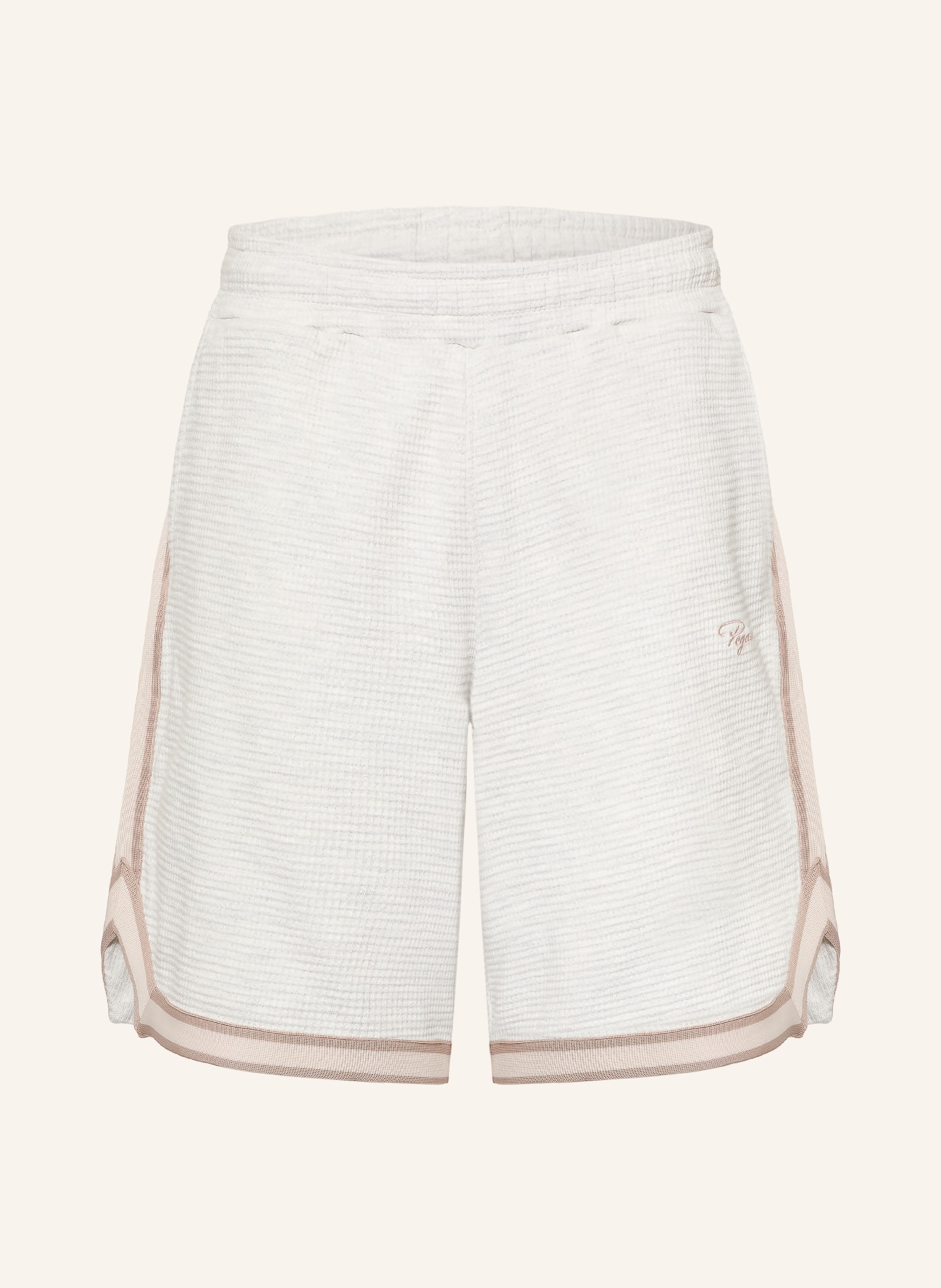 PEGADOR Sweatshorts SIGNAR med resår: LJUSGRÅ