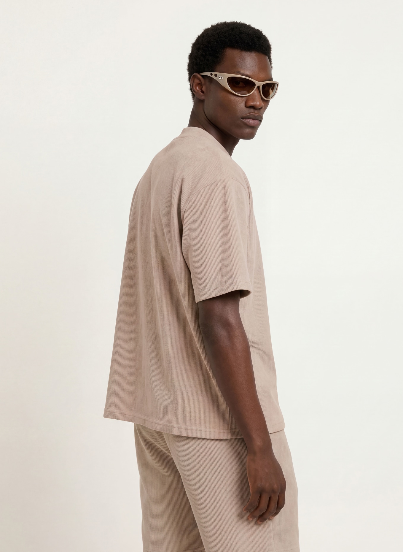 PEGADOR Koszulka oversize LAGOS: BEŻOWY