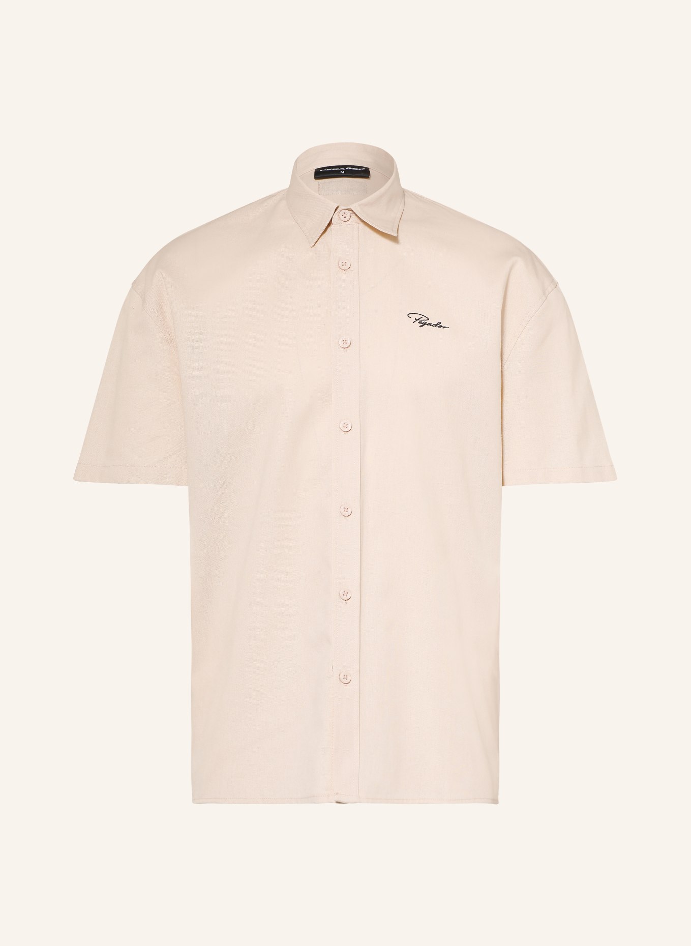 PEGADOR Kurzarm-Hemd PELAGO Comfort Fit: CREME