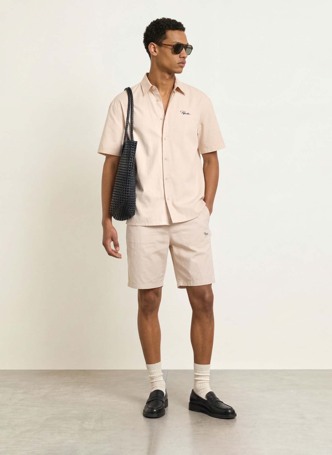 PEGADOR Kurzarm-Hemd PELAGO Comfort Fit: CREME