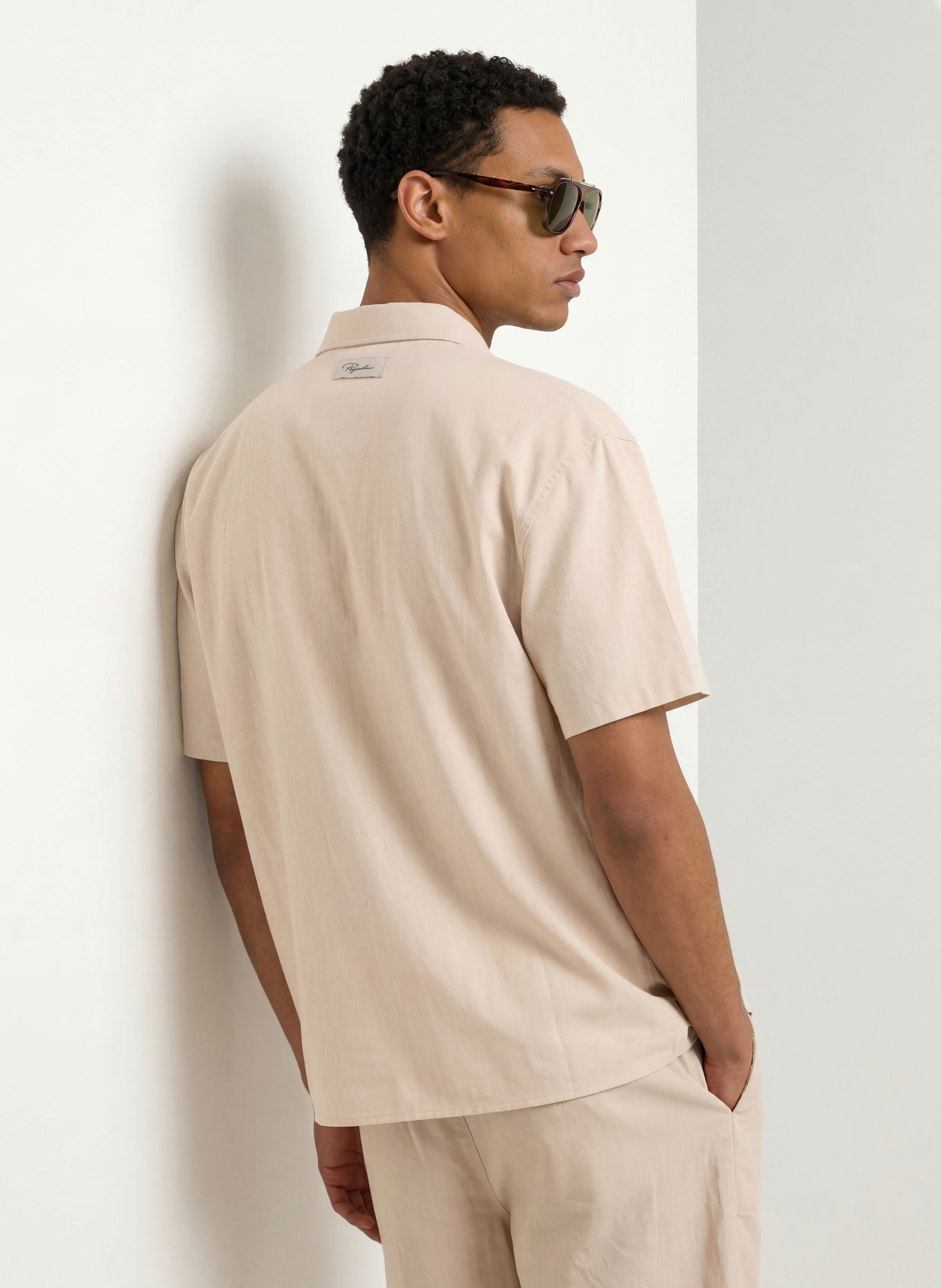 PEGADOR Kurzarm-Hemd PELAGO Comfort Fit: CREME