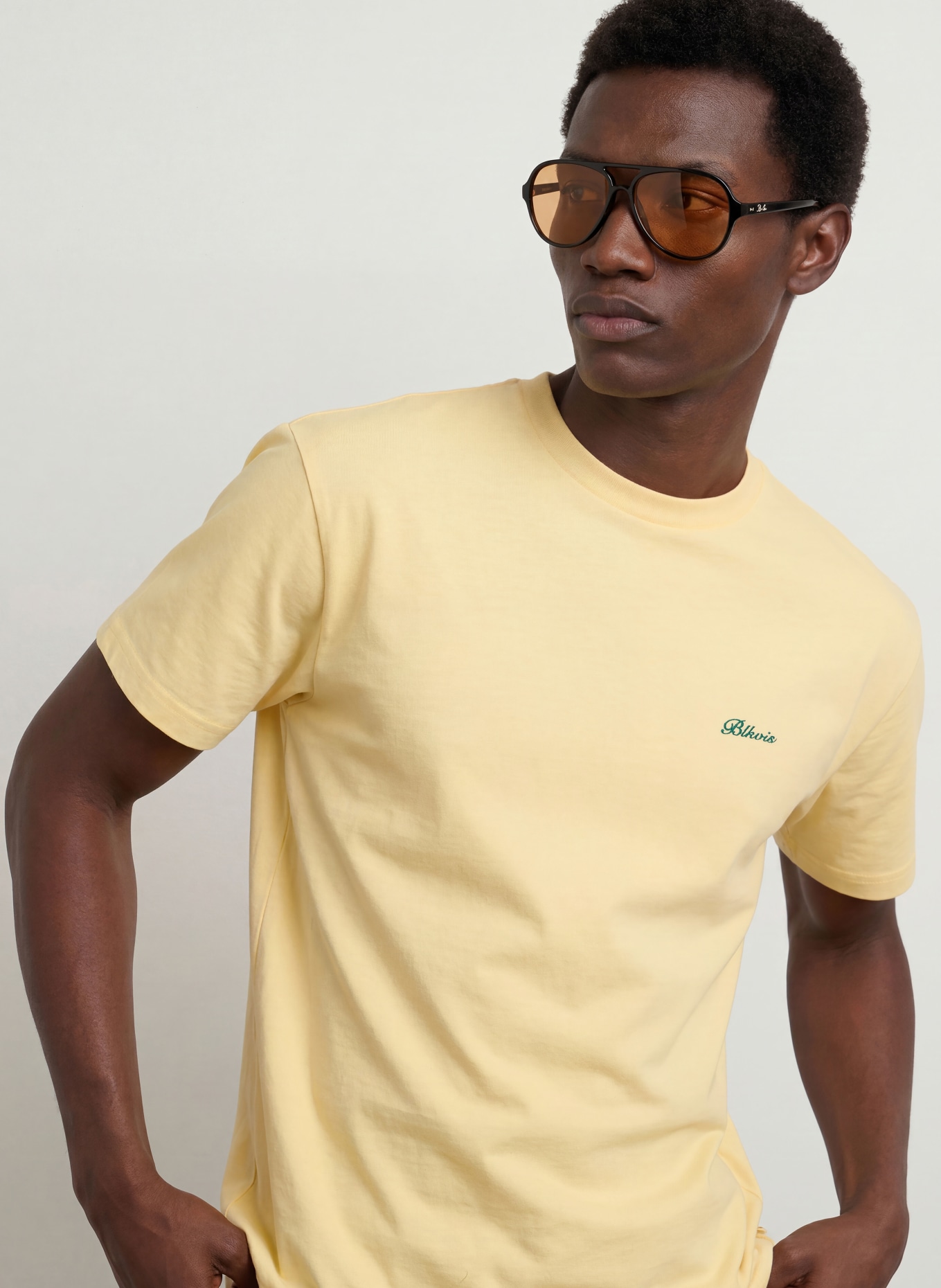 BLKVIS T-shirt: JAUNE CLAIR