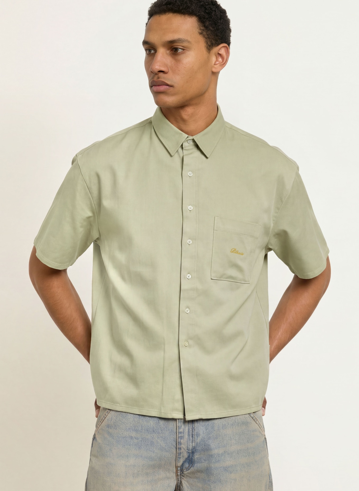 BLKVIS Chemise à manches courtes, coupe Comfort Fit: VERT CLAIR