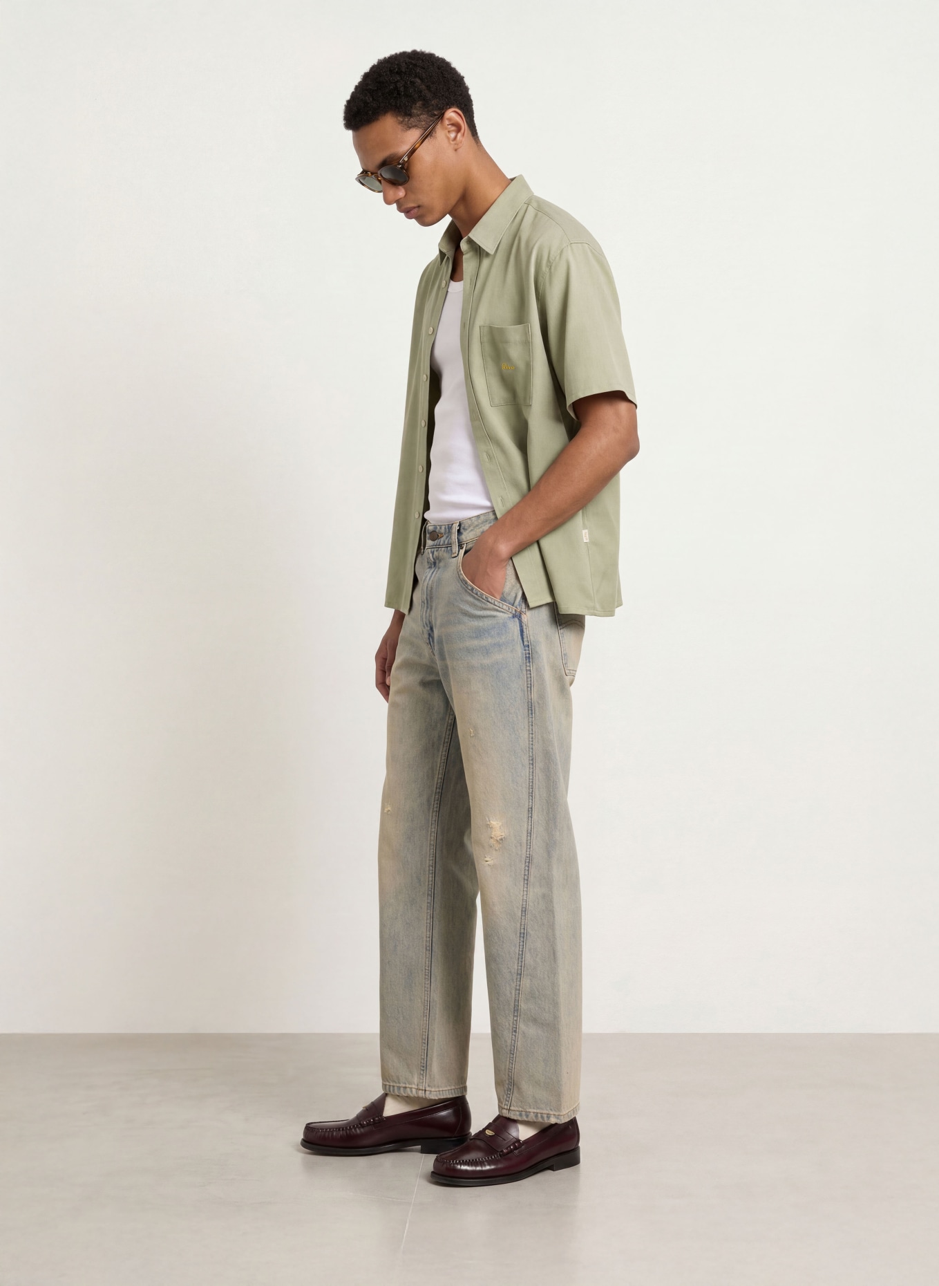 BLKVIS Chemise à manches courtes, coupe Comfort Fit: VERT CLAIR