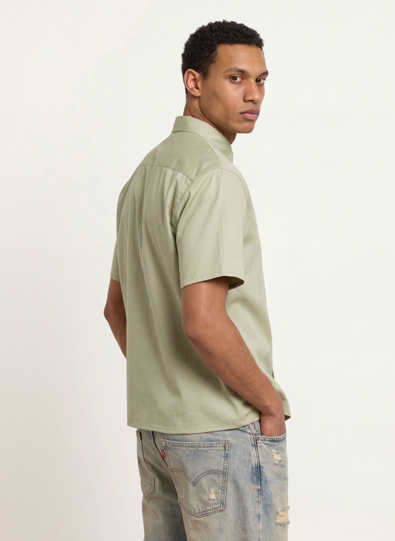 BLKVIS Chemise à manches courtes, coupe Comfort Fit: VERT CLAIR