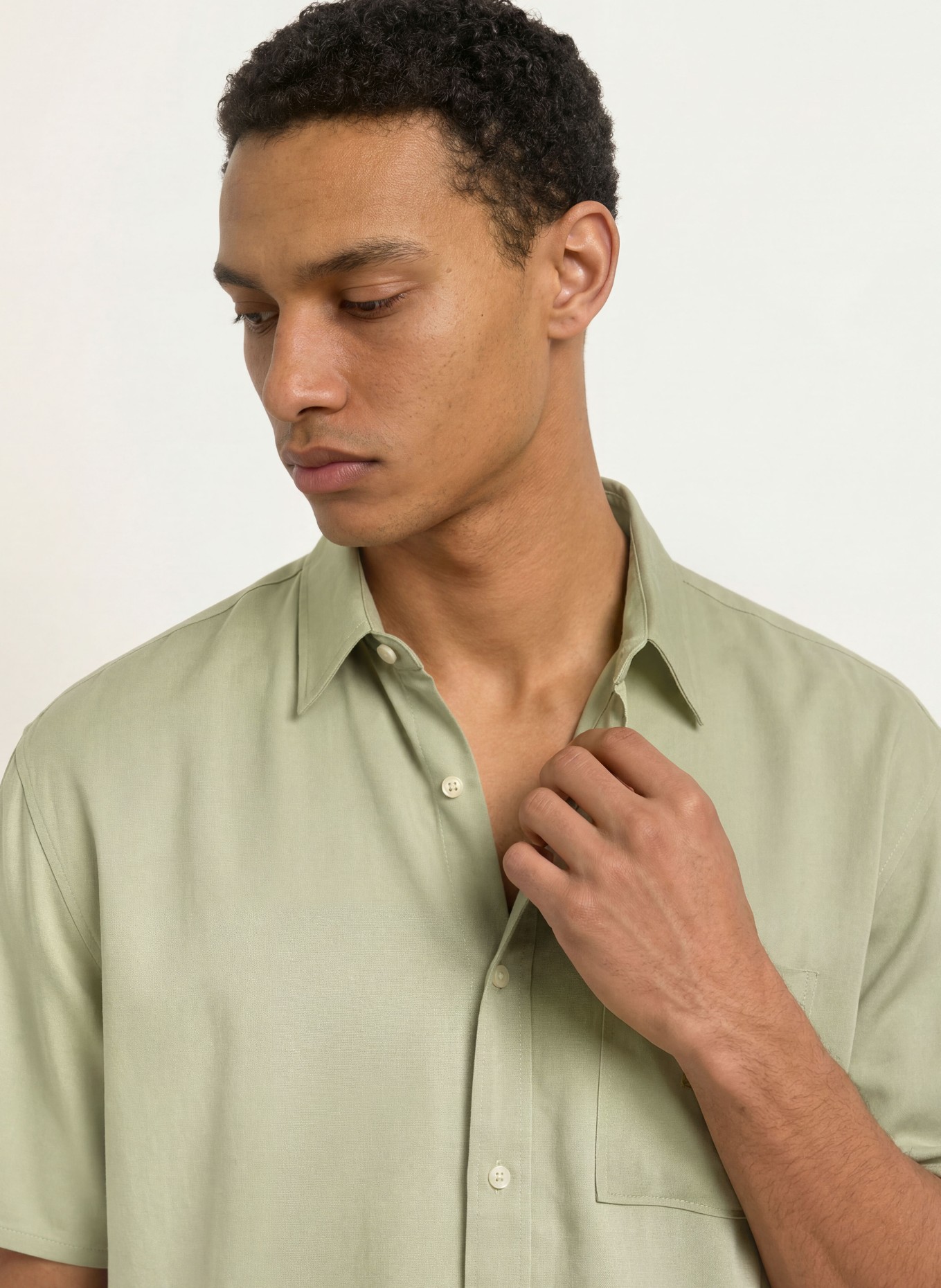 BLKVIS Chemise à manches courtes, coupe Comfort Fit: VERT CLAIR