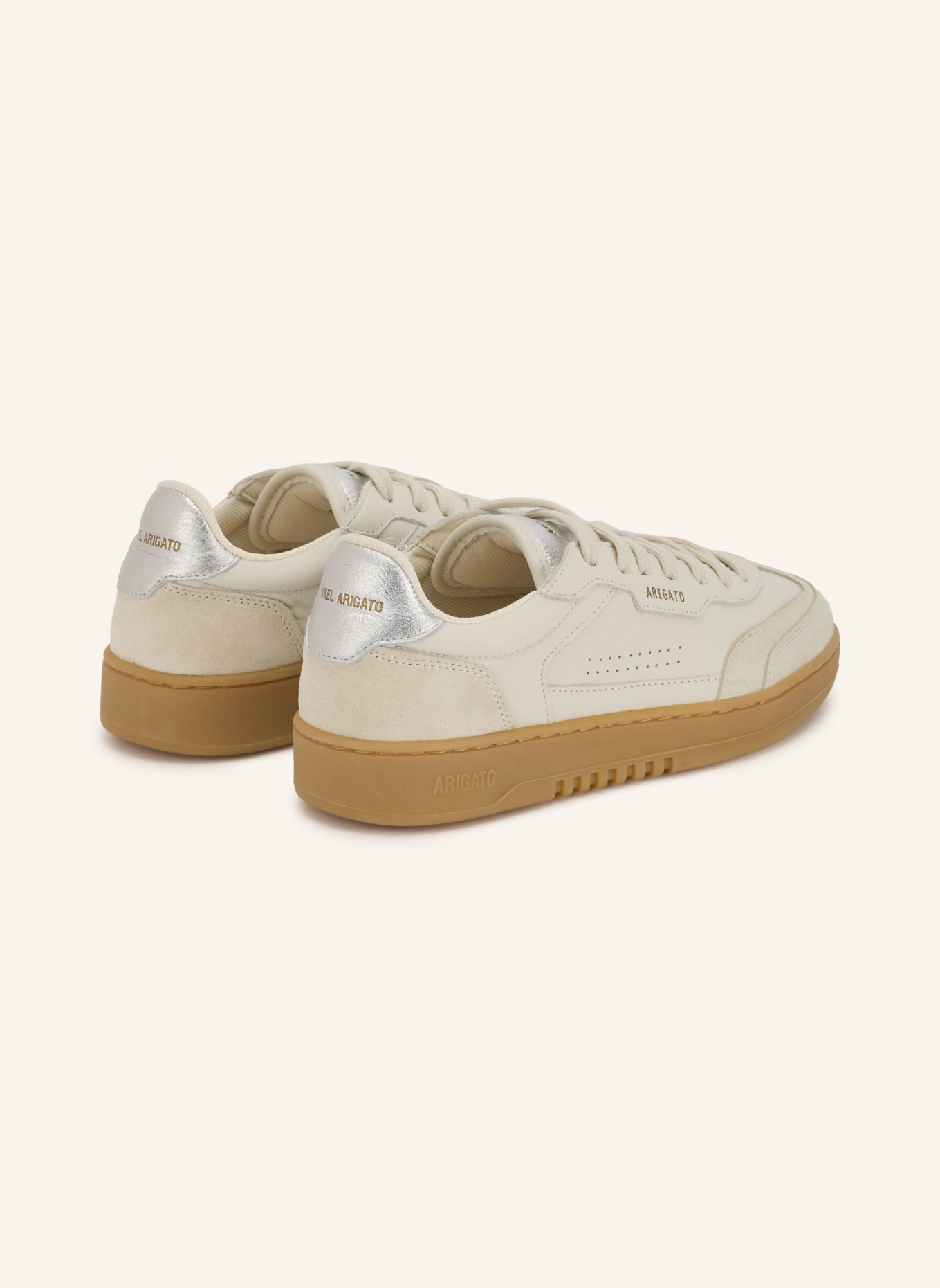 AXEL ARIGATO Sneakersy DICE T-TOE: KRÉMOVÁ / STŘÍBRNÁ
