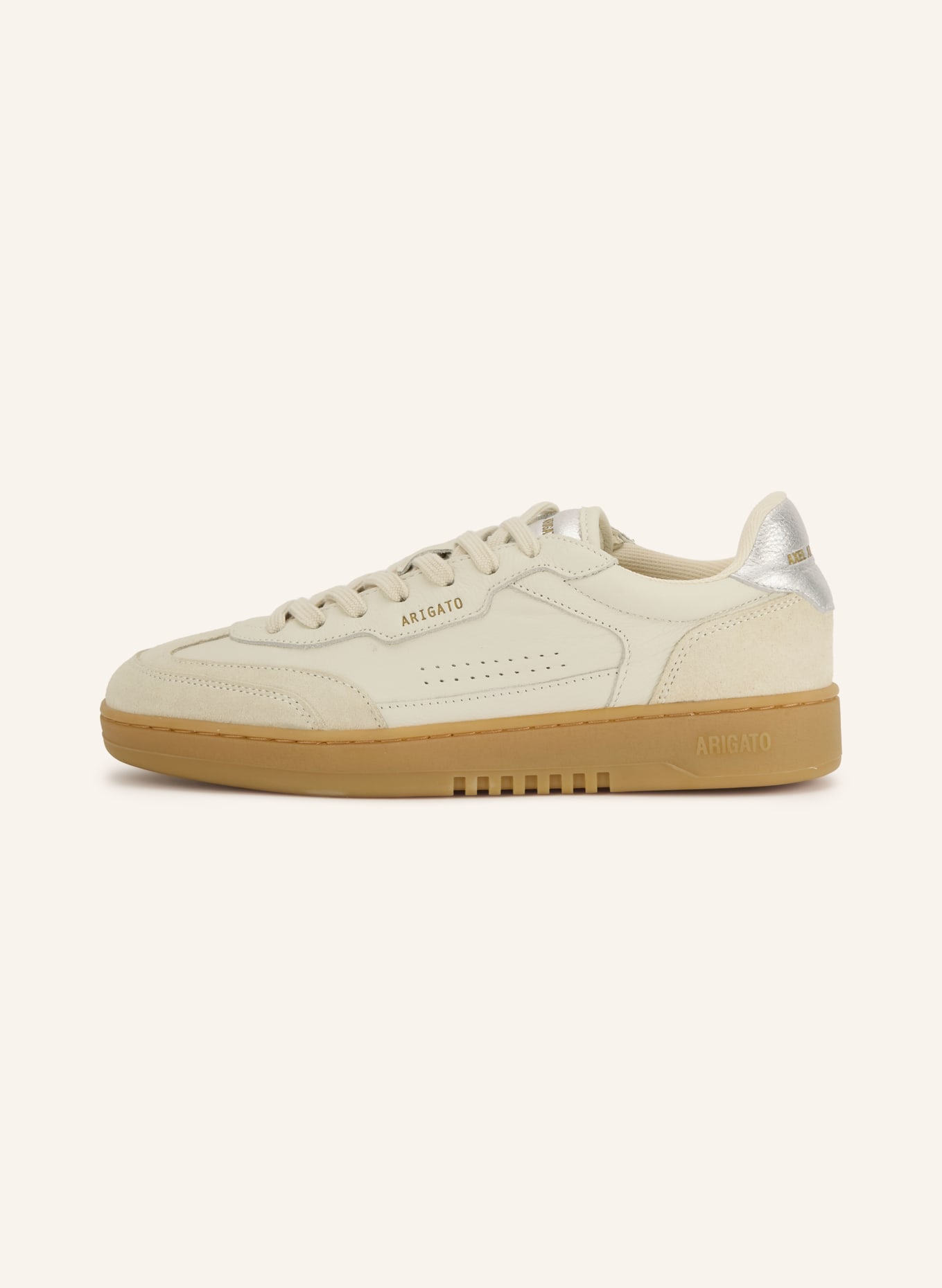 AXEL ARIGATO Sneakersy DICE T-TOE: KRÉMOVÁ / STŘÍBRNÁ