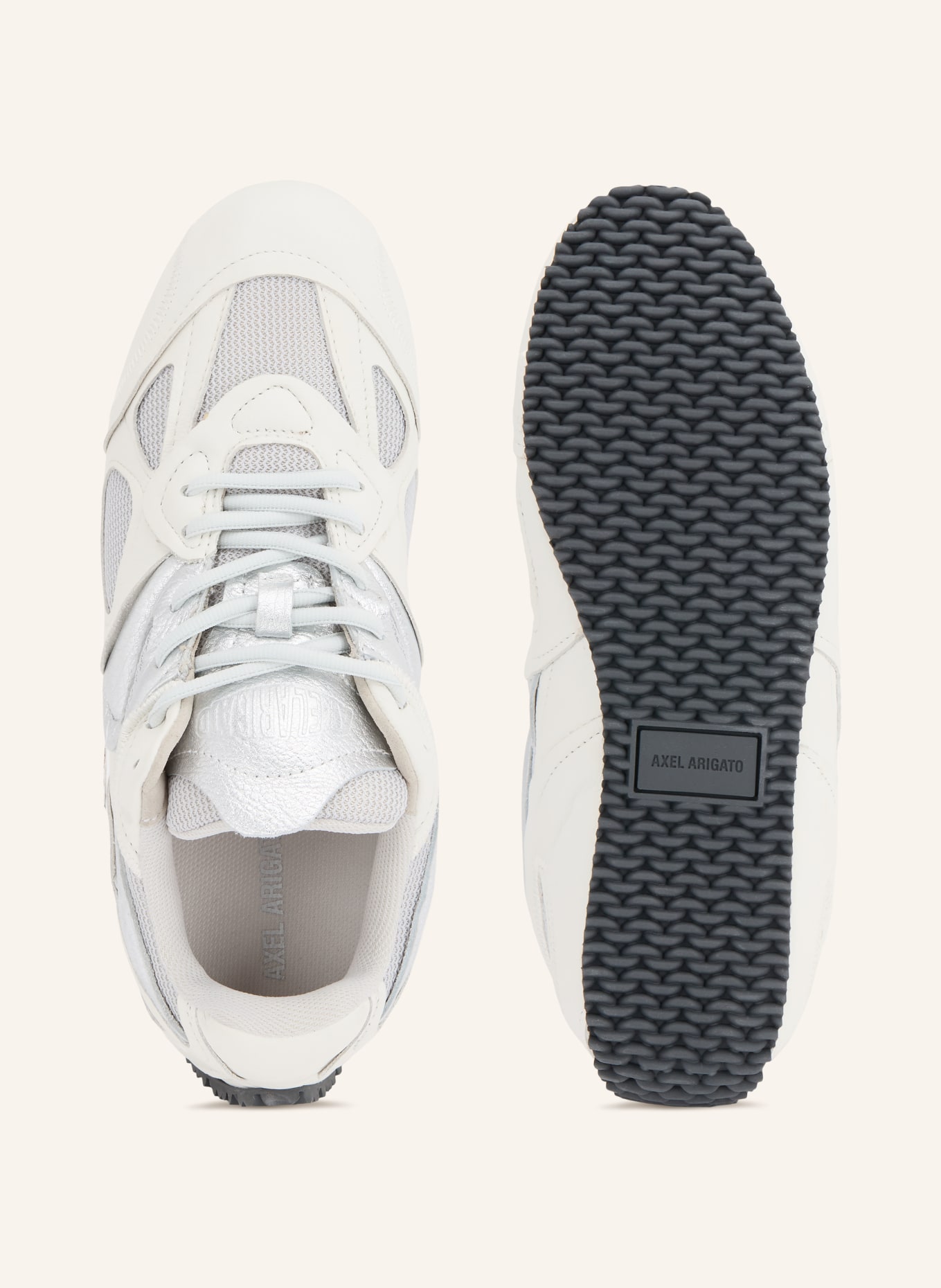 AXEL ARIGATO Sneaker SLOW RUNNER: ECRU / SILBER / HELLGRAU