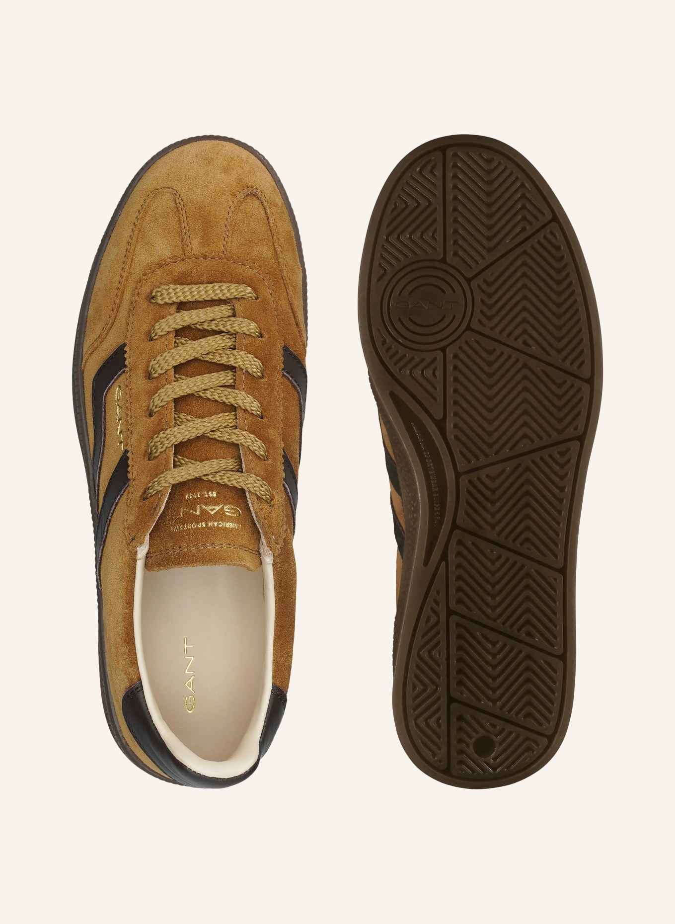 GANT CUZIMA Sneakers: COGNAC / DARK BROWN