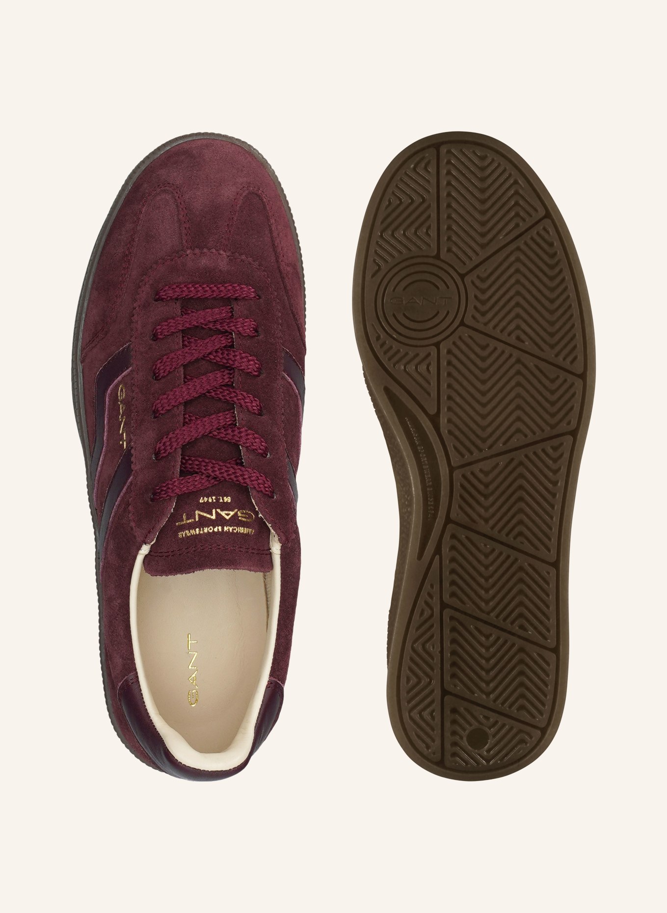 GANT Sneakersy CUZIMA: TMAVĚ ČERVENÁ
