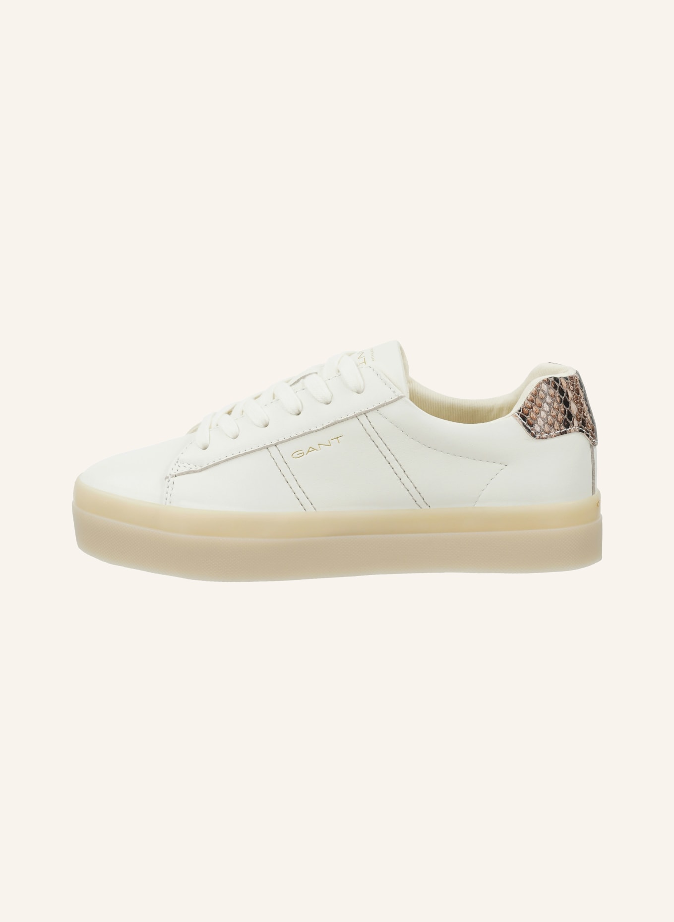 GANT Sneakersy AVONA: BÍLÁ / HNĚDÁ / BÉŽOVÁ