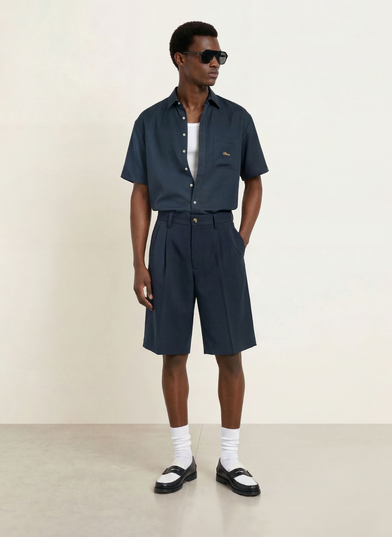BLKVIS Short: DONKERBLAUW