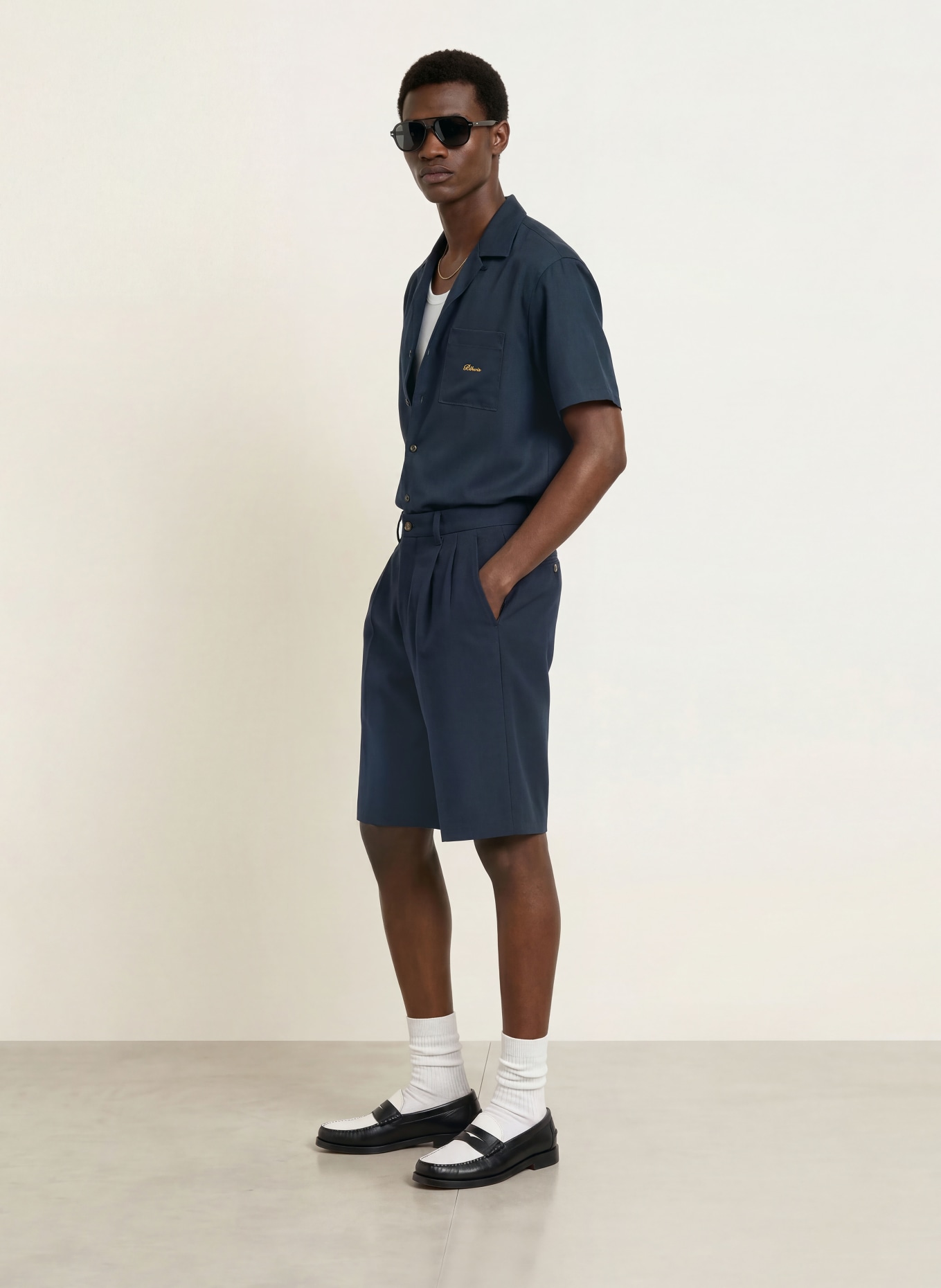 BLKVIS Short: DONKERBLAUW