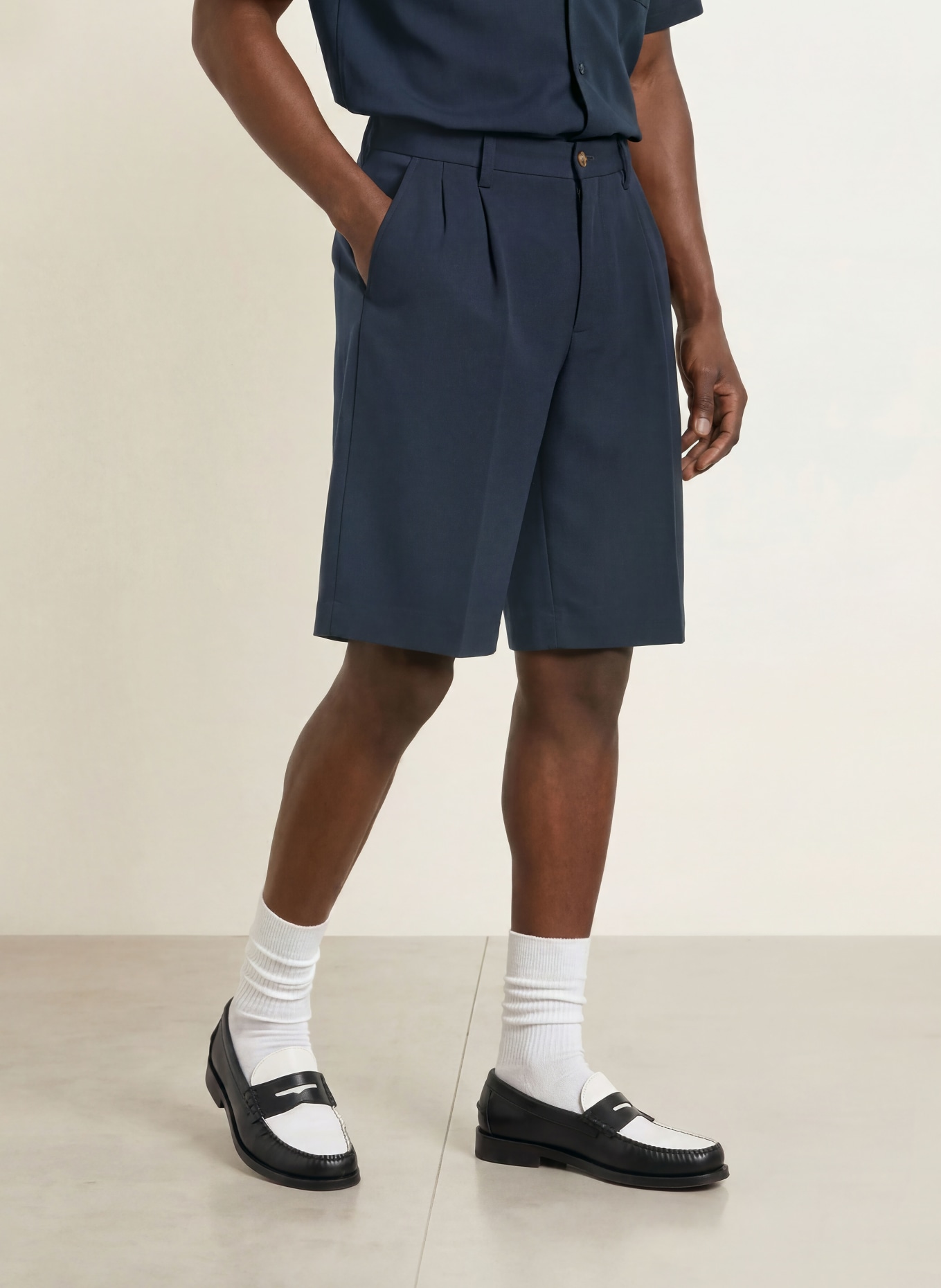 BLKVIS Short: DONKERBLAUW