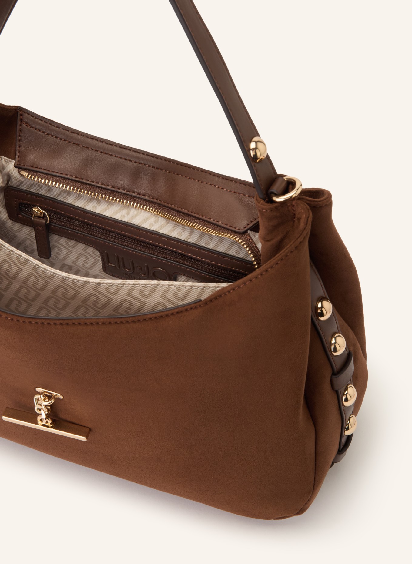 LIU JO Shoulder bag: BROWN / GOLD